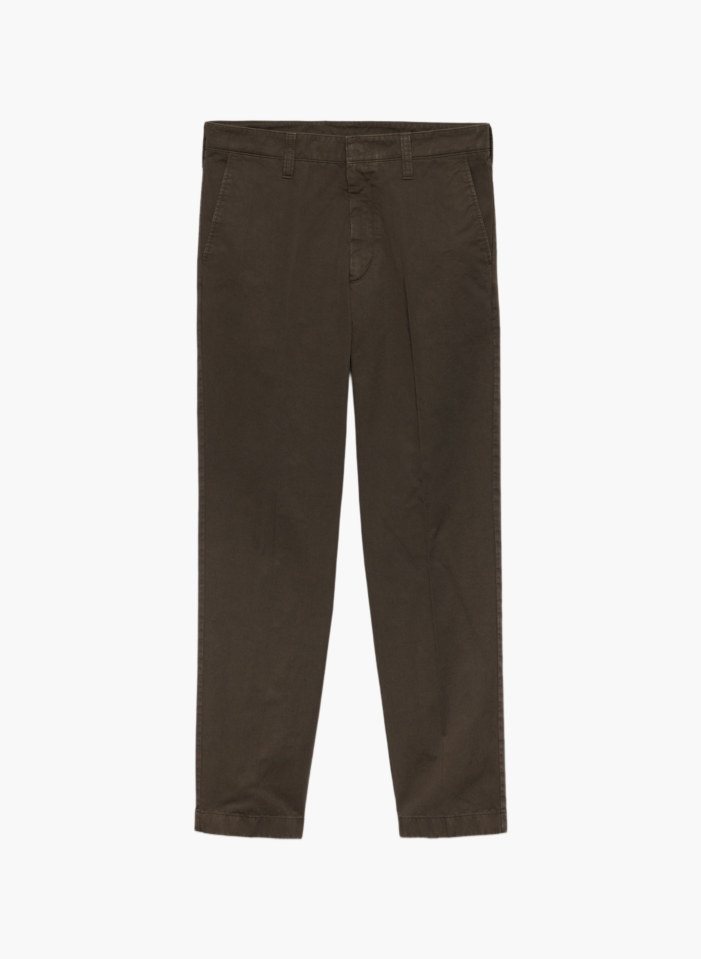 Pantalon en coton teint en pièce PRADA Vert