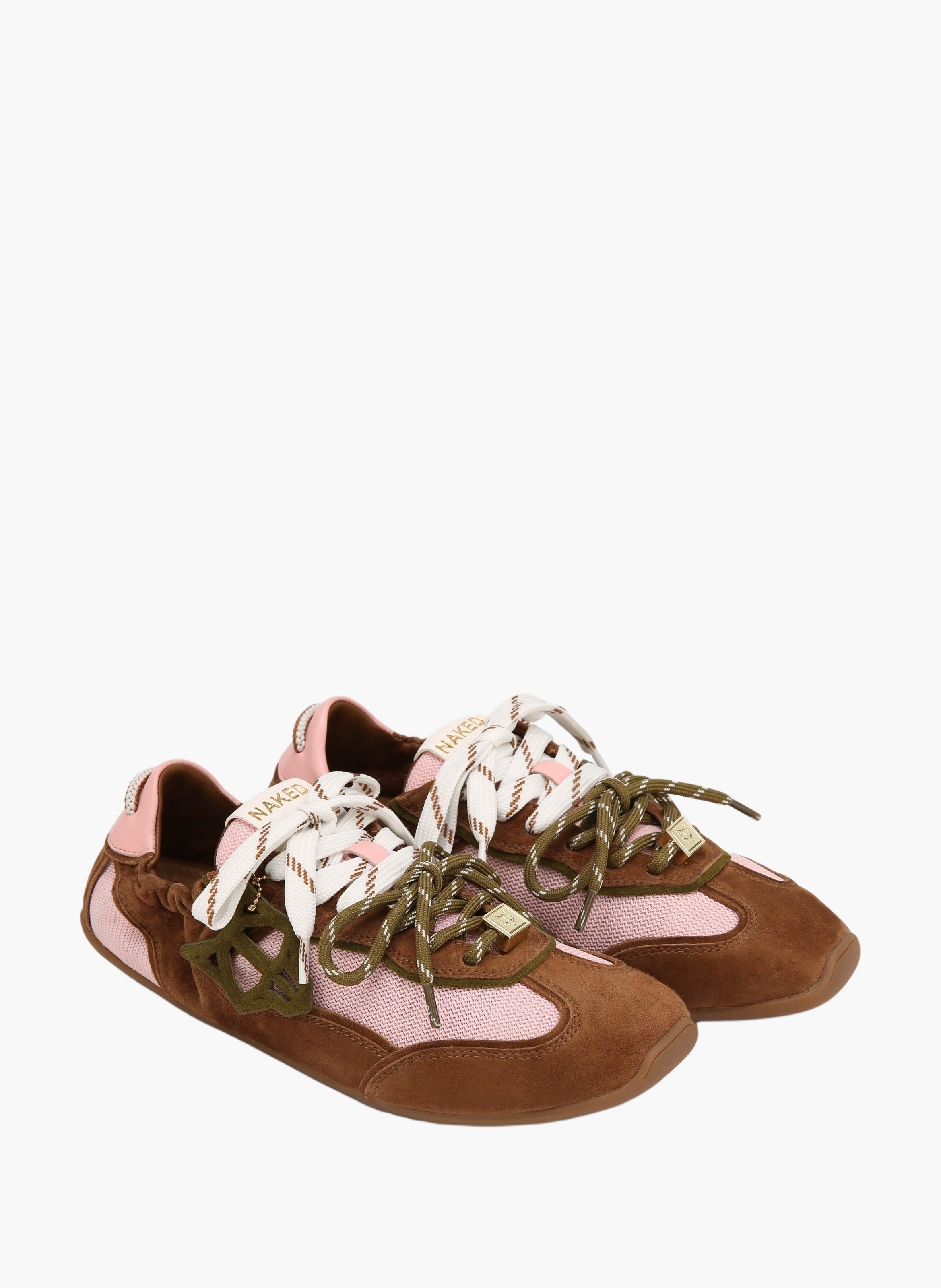 Soul-sneakers van suède NAKED WOLFE Bruin