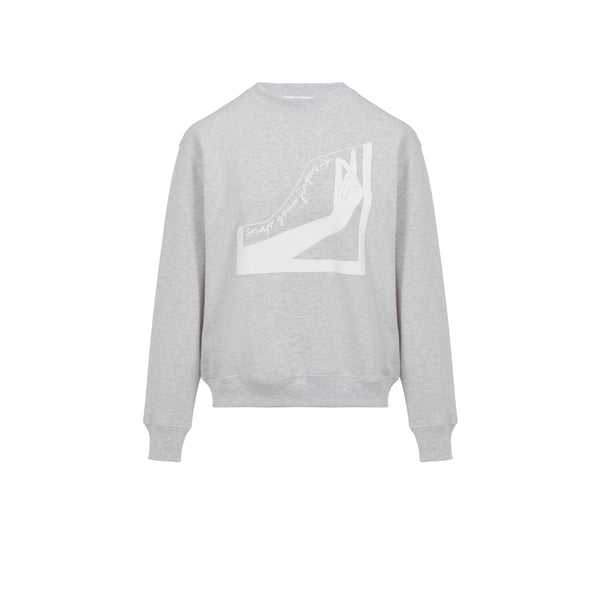 Sweatshirt imprimé en coton mélangé