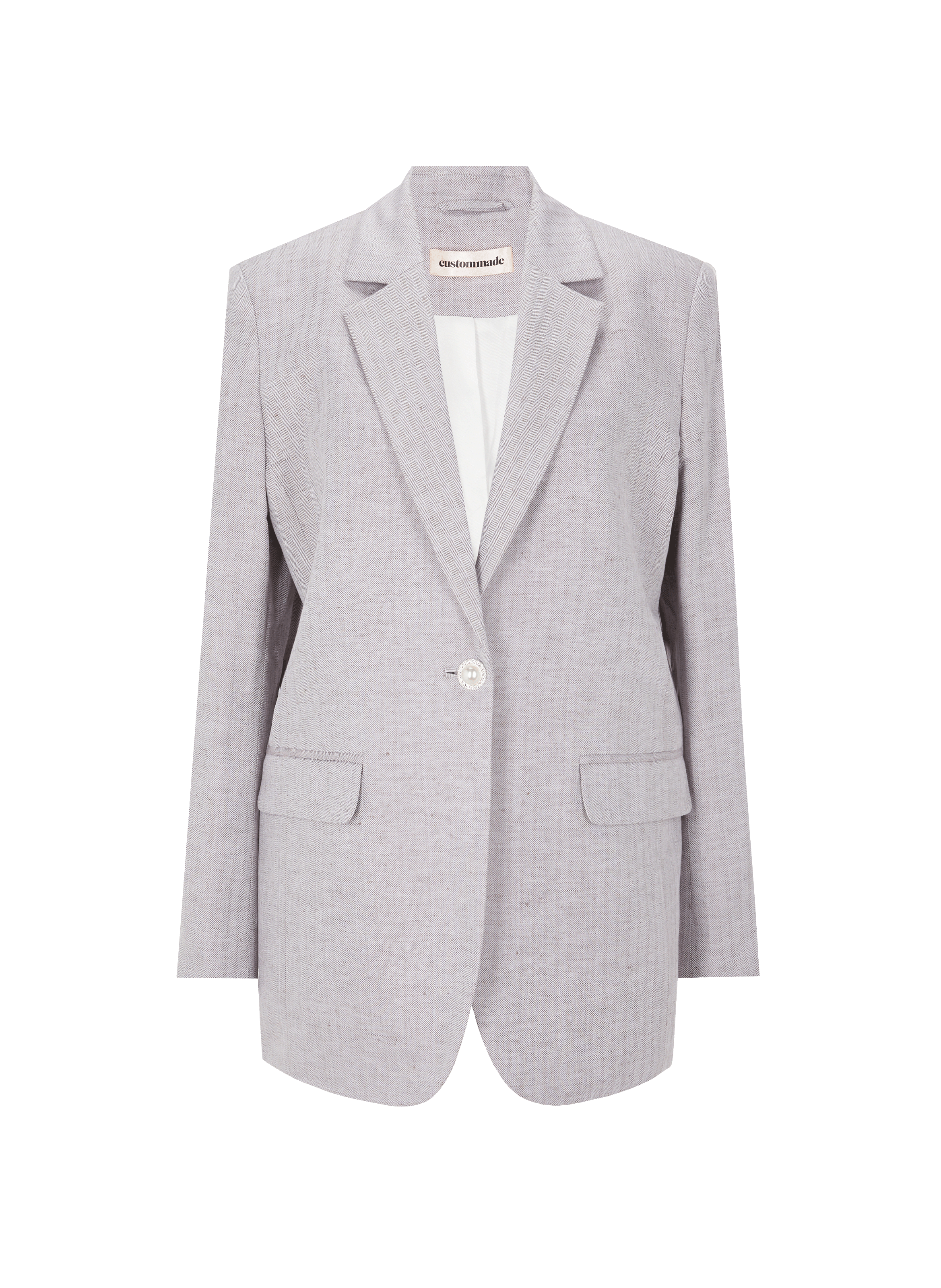 Blazer Fabiana en coton et lin