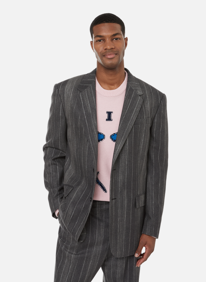 Striped wool suit jacket VERSACE