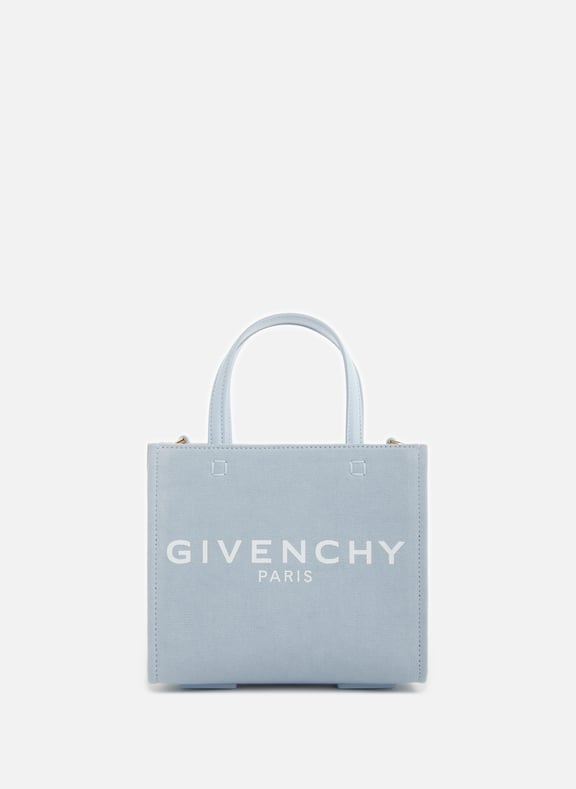 Blue Mini canvas tote bag