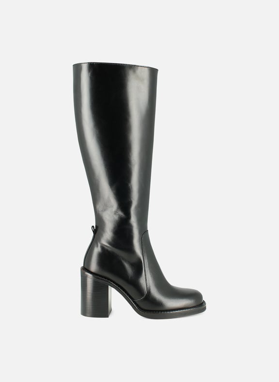 Bottes en cuir bretzel Noir by JONAK JONAK Bottes en cuir bretzel Noir