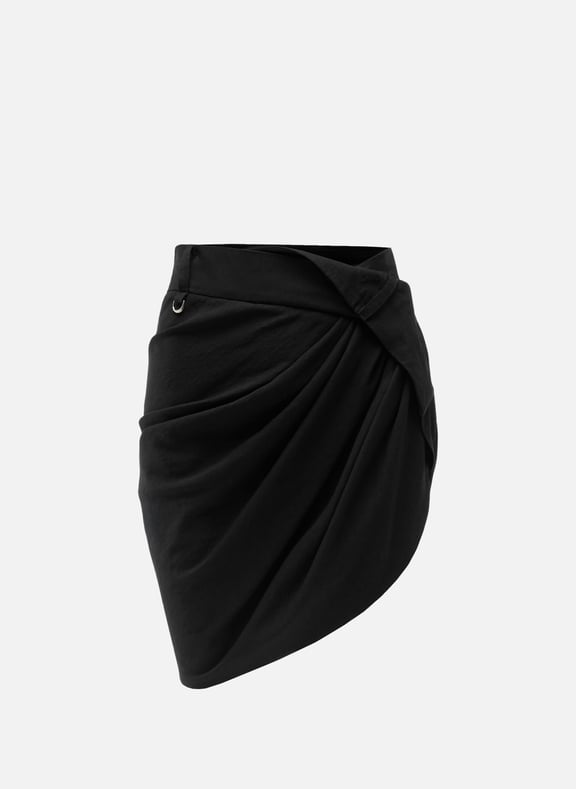 La Mini Jupe Saudade Noir by JACQUEMUS JACQUEMUS La Mini Jupe Saudade Noir