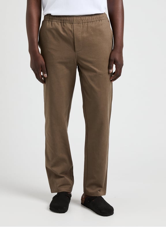 Night blue trousers - The Air Uniform Brown by SAMSOE SAMSOE SAMSOE SAMSOE Night blue trousers - The Air Uniform Brown