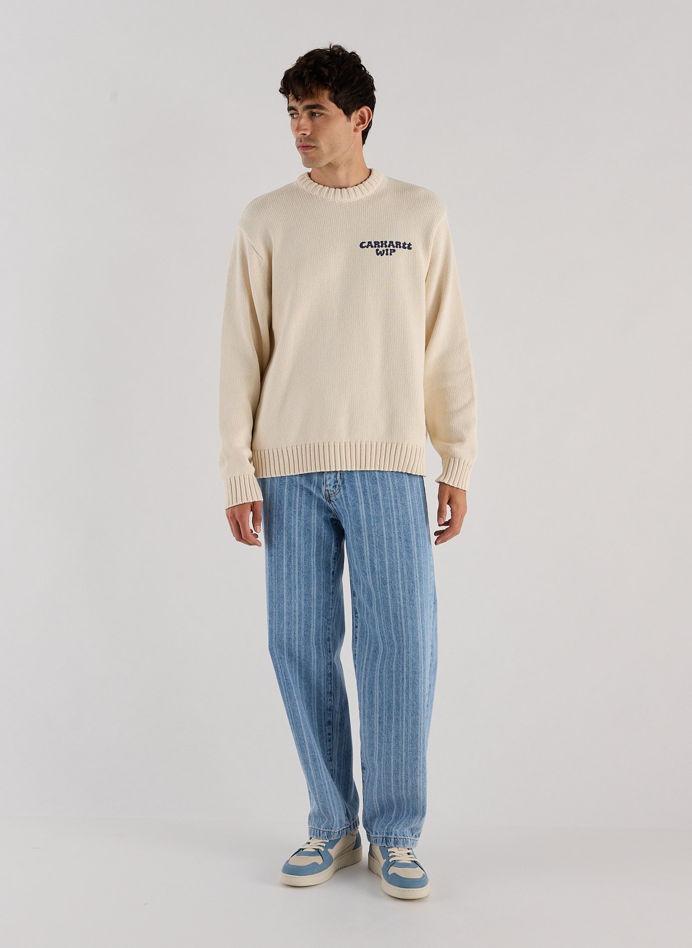 Sweater with Helix pattern CARHARTT WIP Beige