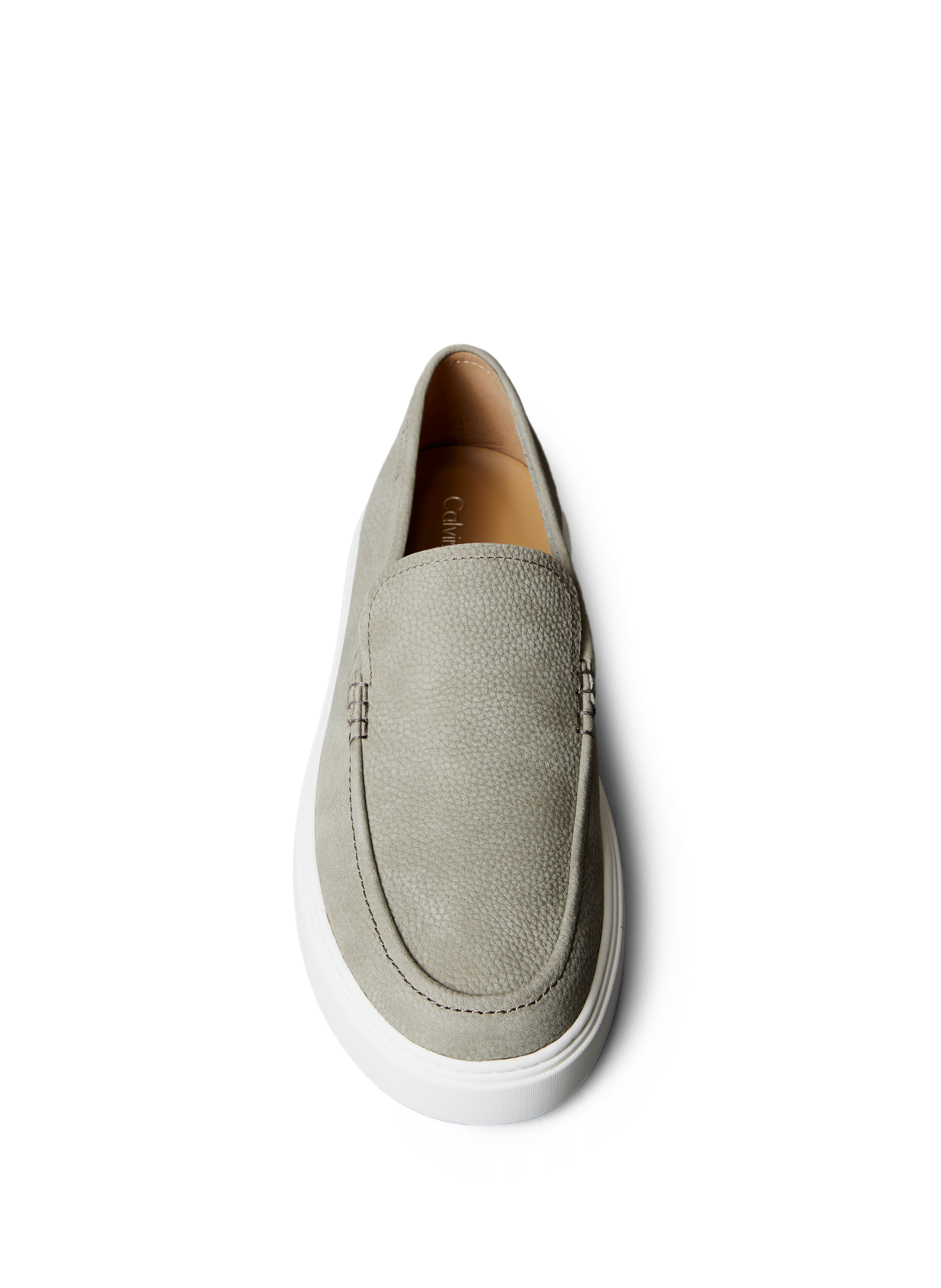 Calfskin leather loafers CALVIN KLEIN Green