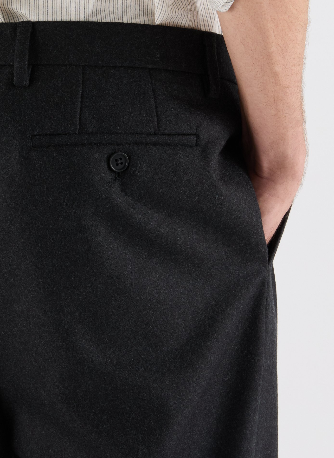 Wide-leg wool pants SAISON 1865 Grey