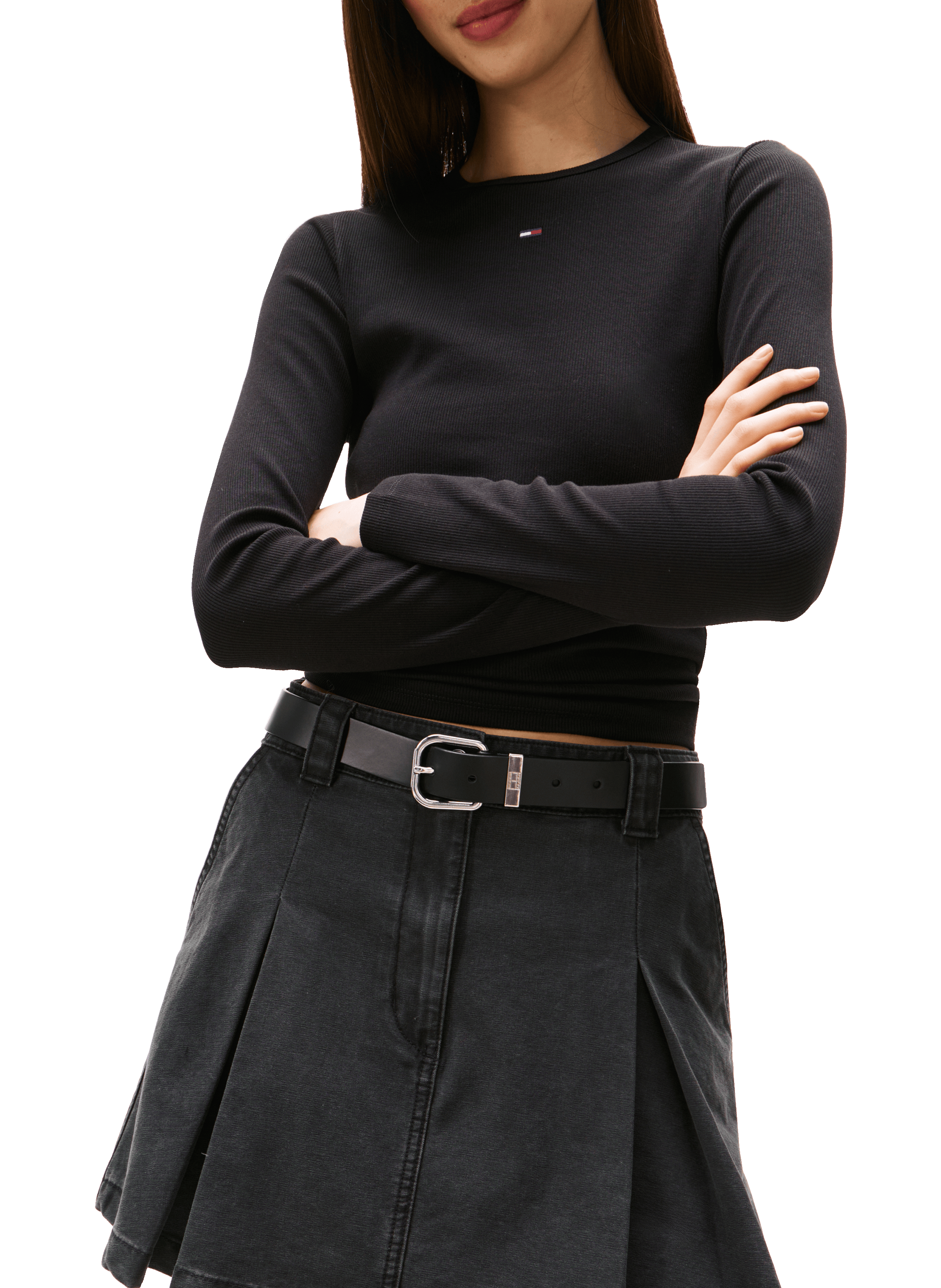 Top manches longues TOMMY HILFIGER Noir