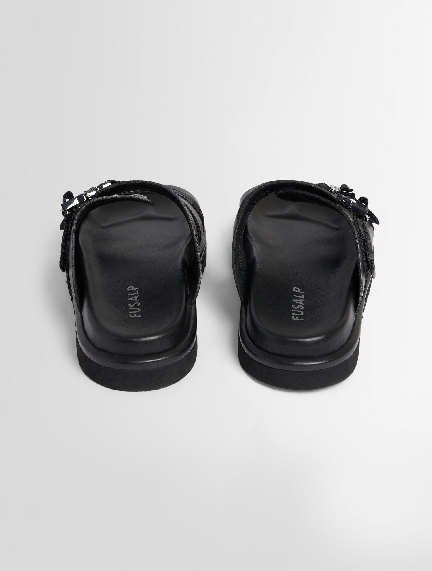 Sandales m cuir de vache FUSALP Noir