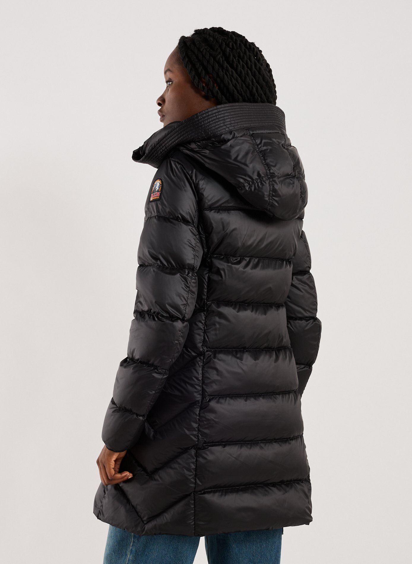 Doudoune mi-longue à capuche Marion PARAJUMPERS Noir