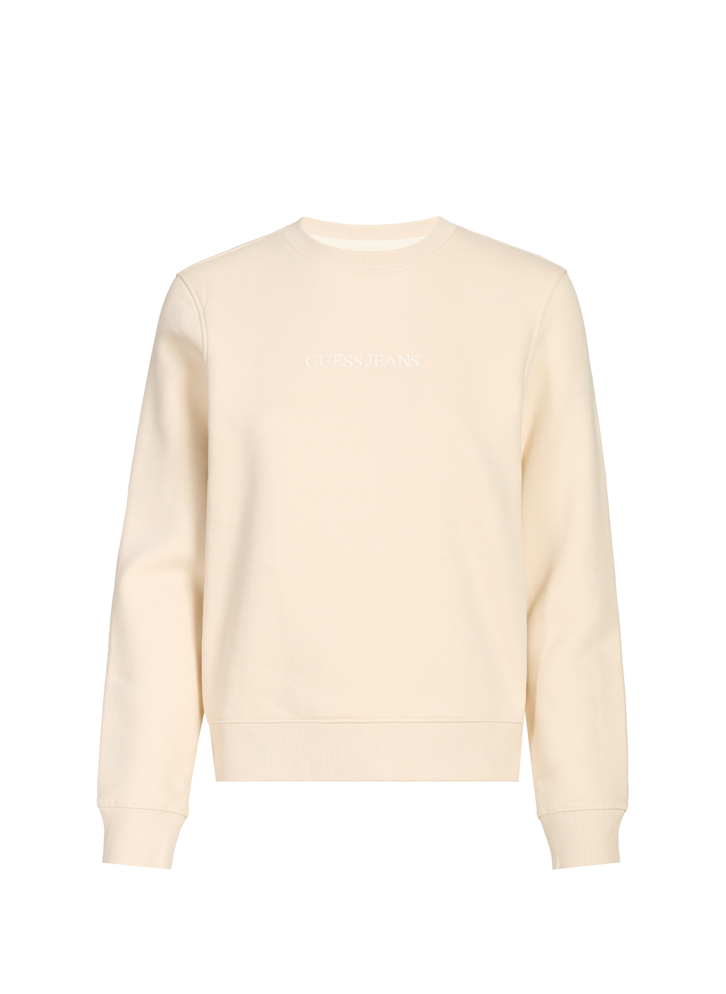 GUESS Cotton sweatshirt Beige