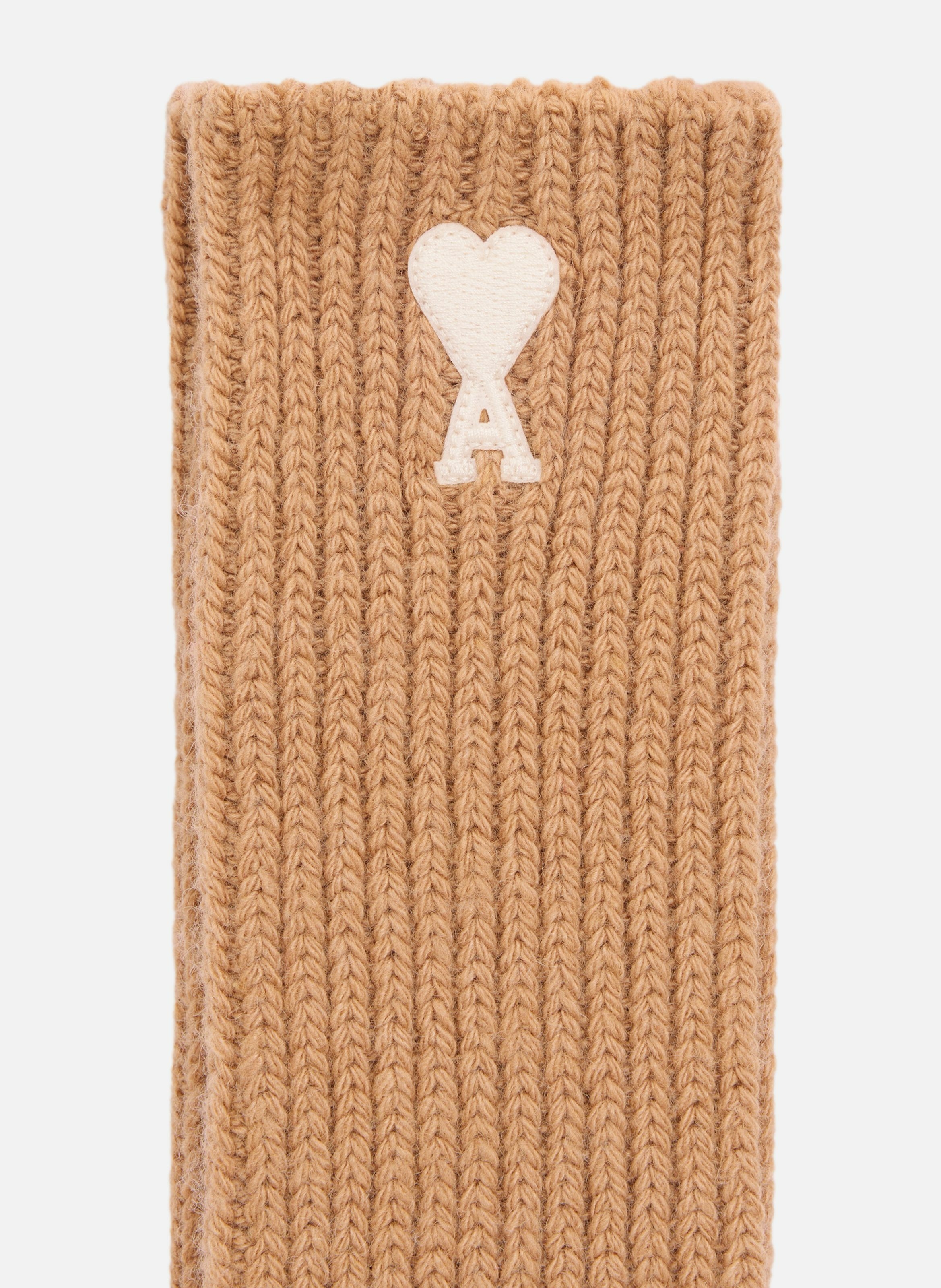 Chaussettes ami de coeur en laine unisexes AMI PARIS Marron