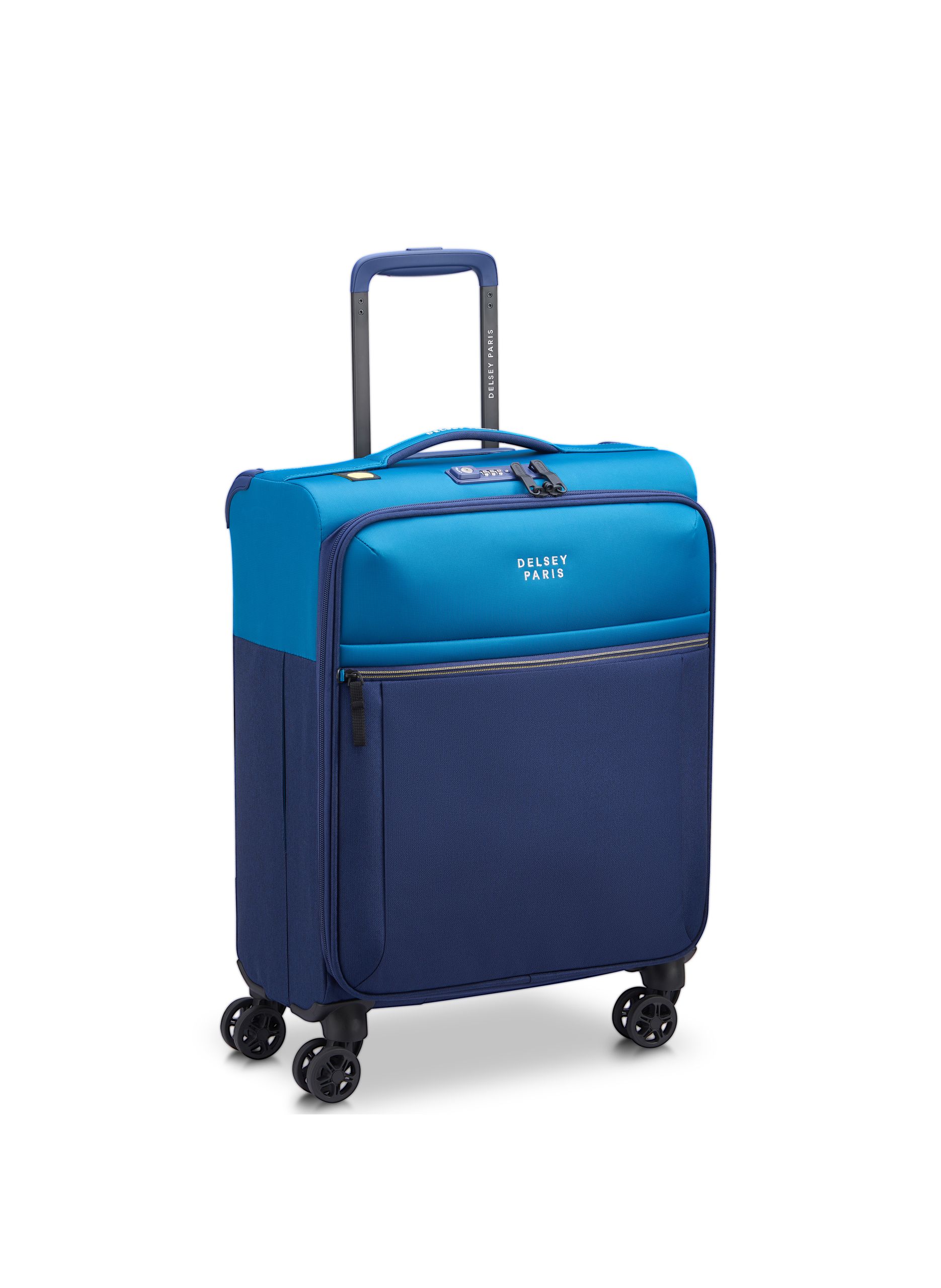 Valise cabine souple taille s - brochant 3 DELSEY PARIS Bleu