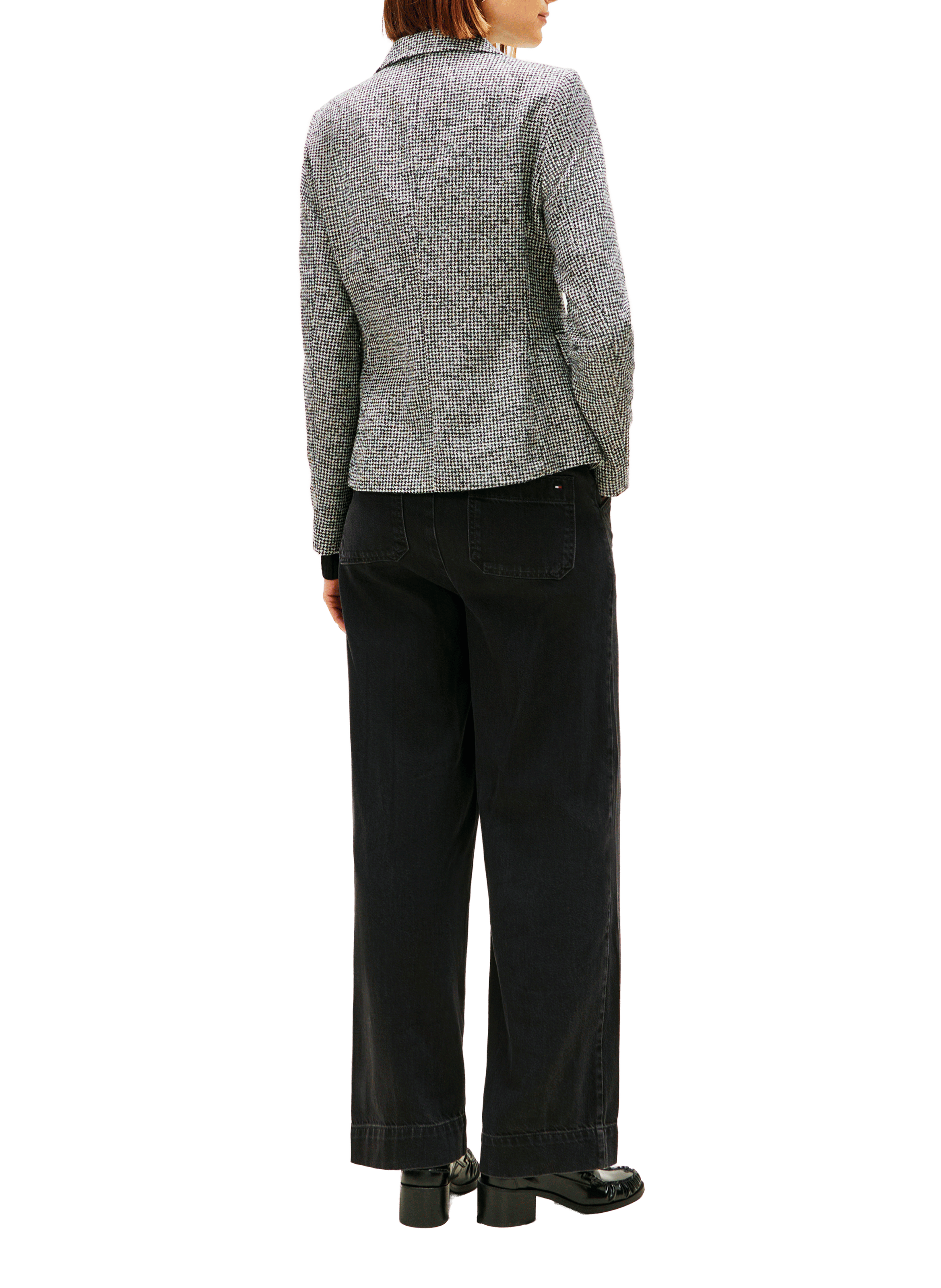 Blazer cintré en laine mélangée TOMMY HILFIGER Gris