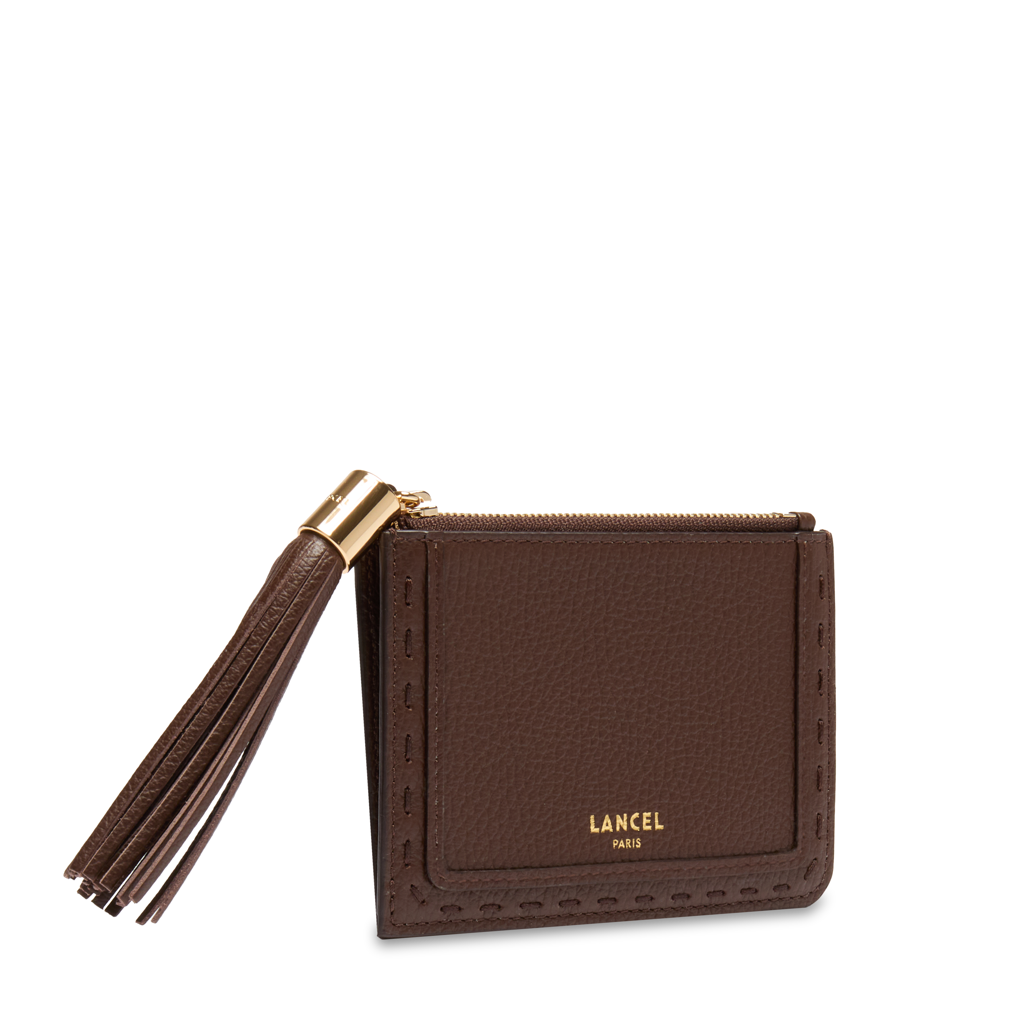 Porte-cartes premier flirt de lancel en cuir LANCEL Marron