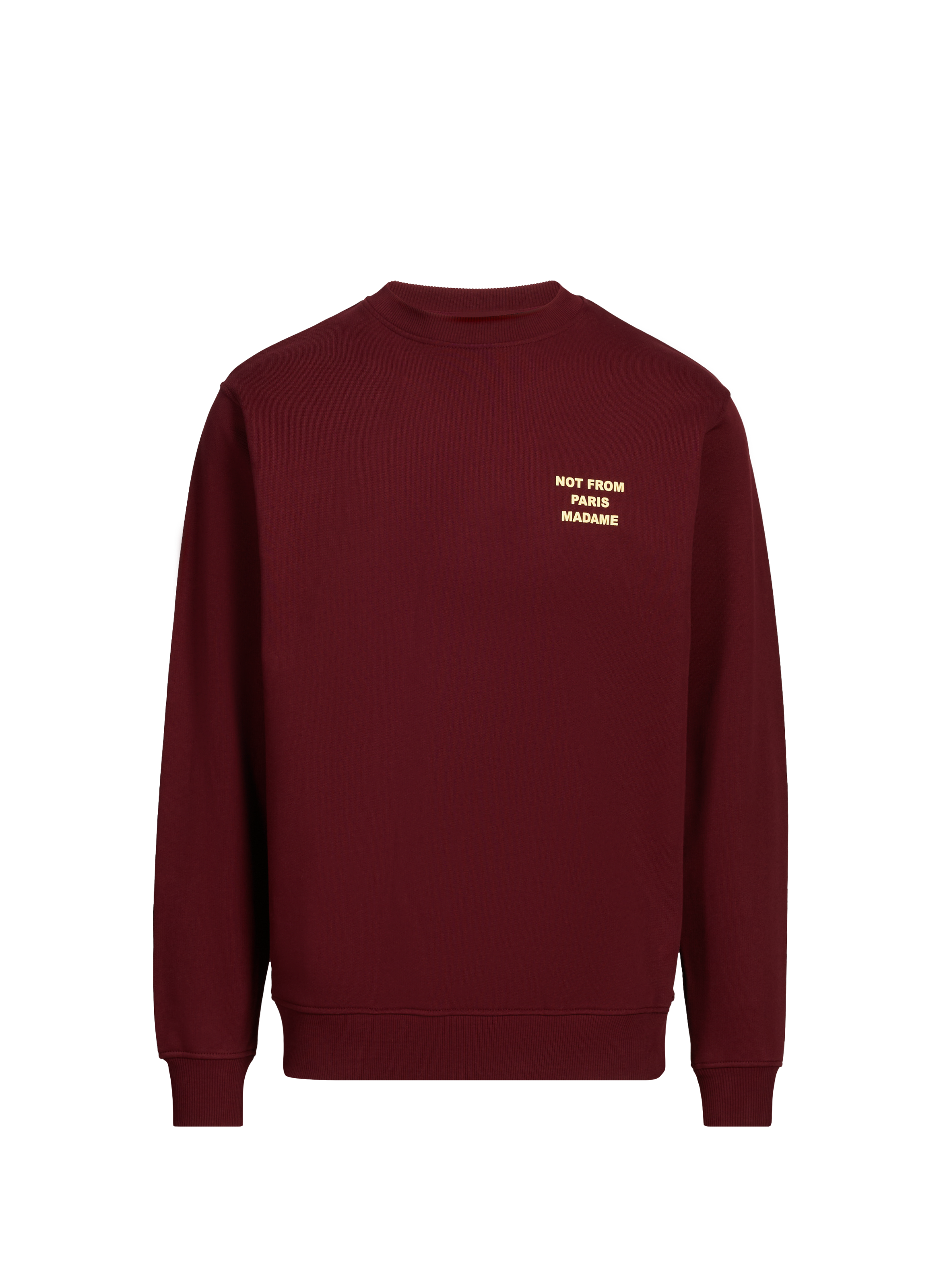 DROLE DE MONSIEUR Round neck cotton sweatshirt Red