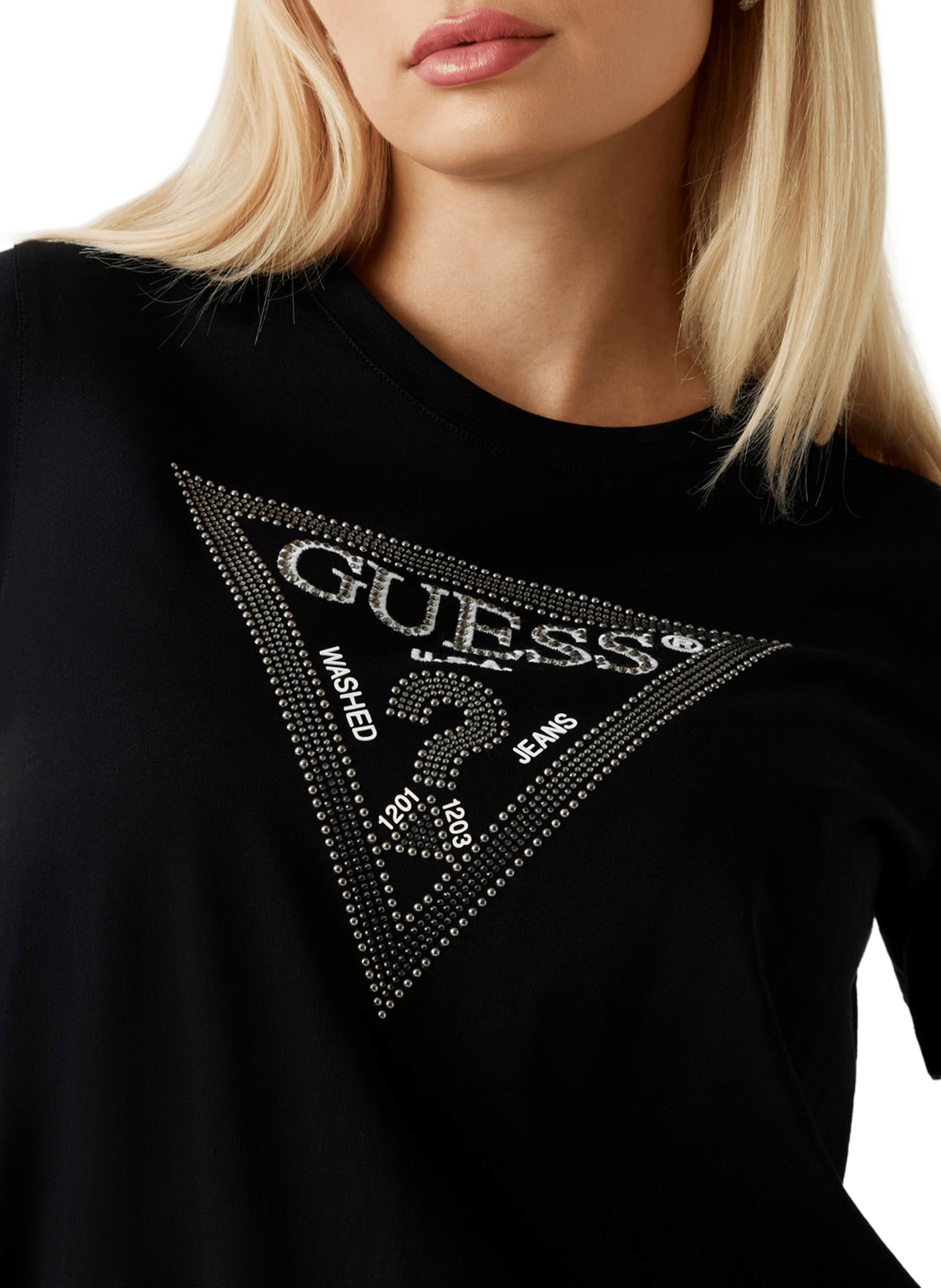  Logo T-shirt GUESS Black