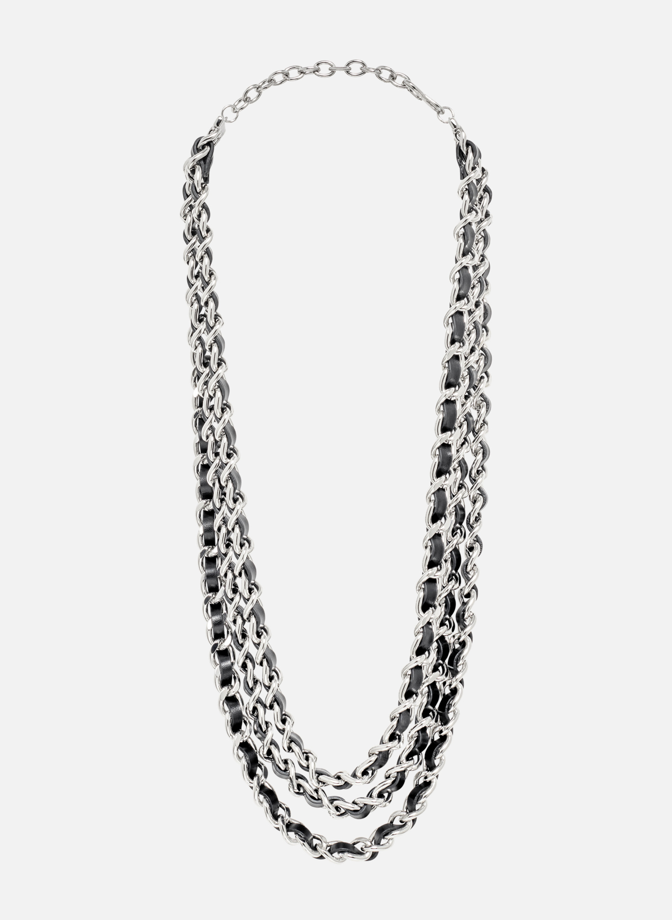 Collier chaînes THE KOOPLES Gris