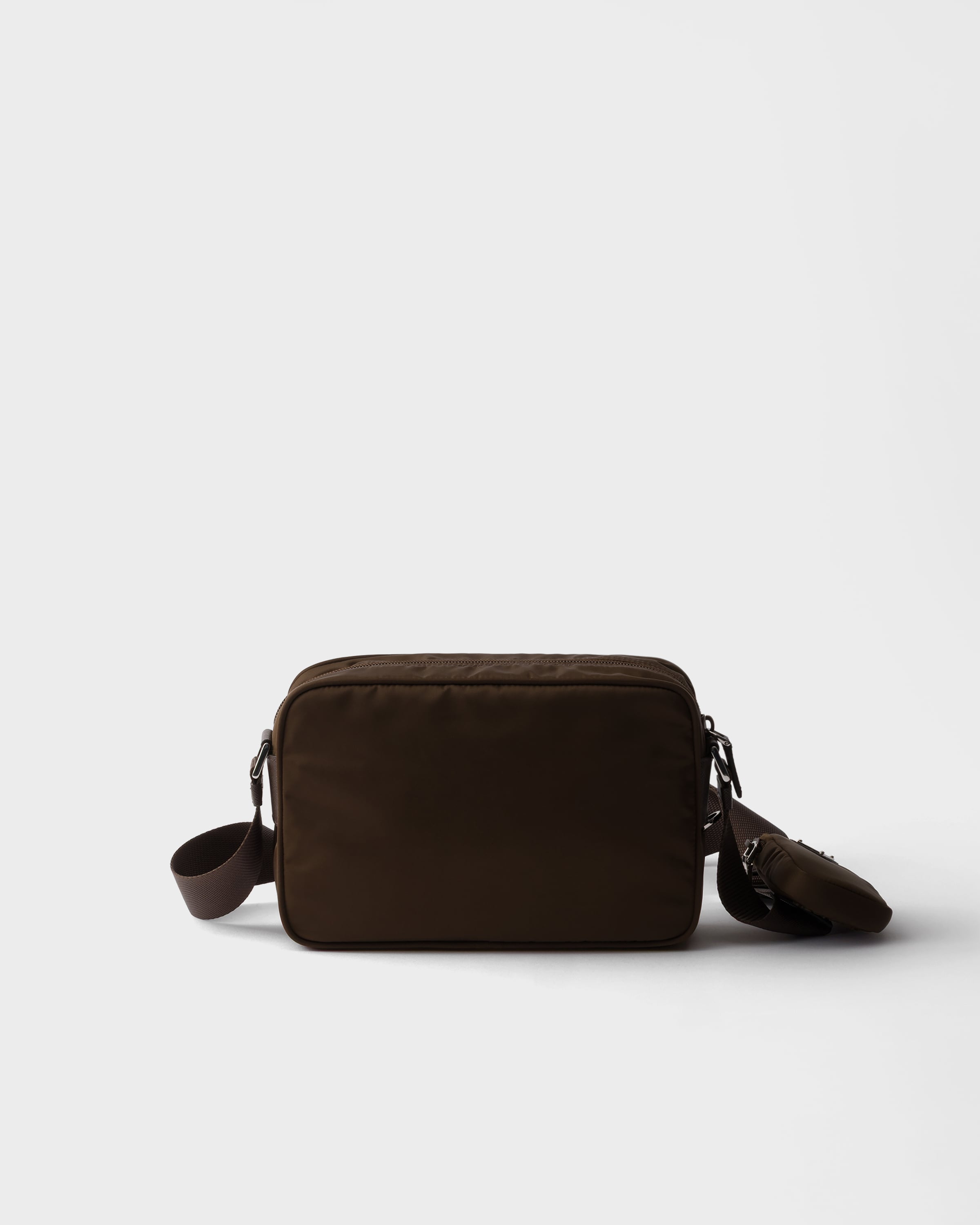 Sac porté épaule en re-nylon PRADA Marron