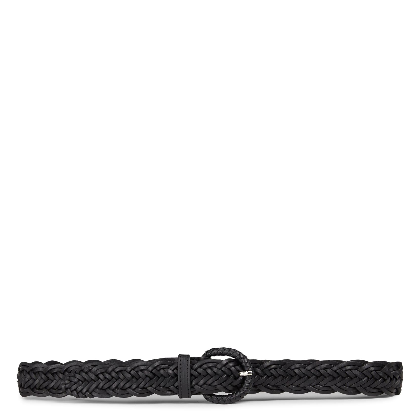 Ceinture en cuir tressée eddy MAISON 123 Noir