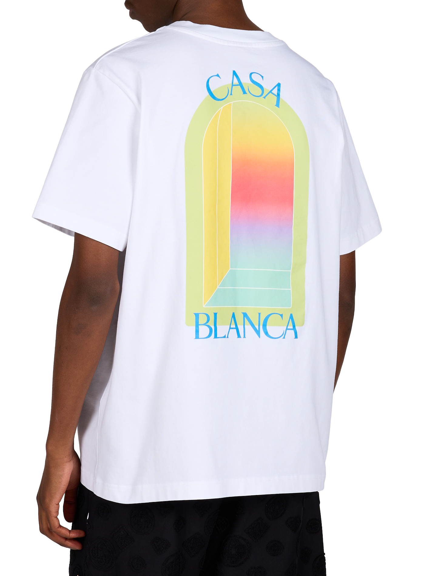 Cotton round-neck T-shirt CASABLANCA PARIS White