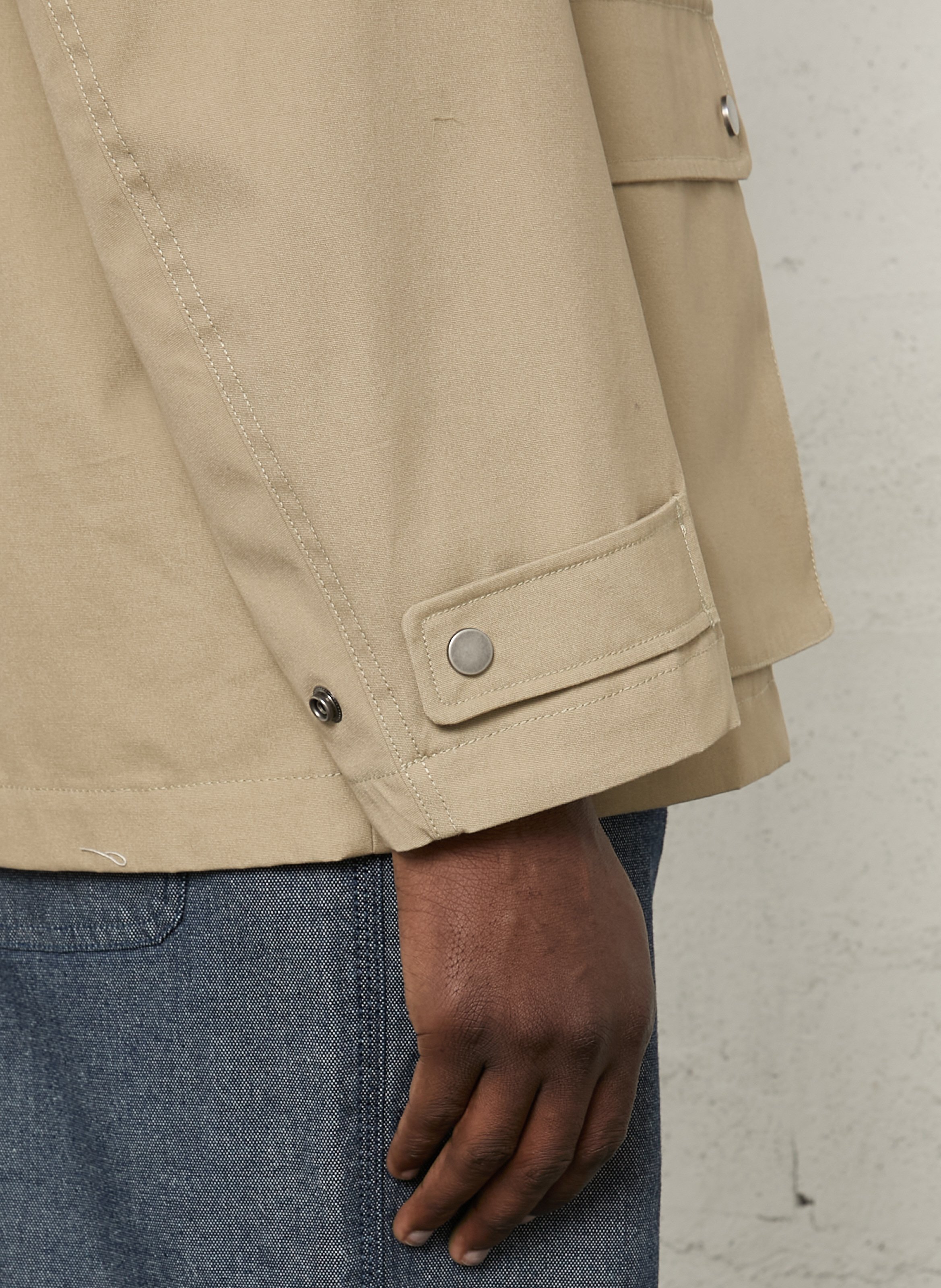 Veste droite col classique en coton heritage ARMOR-LUX Beige