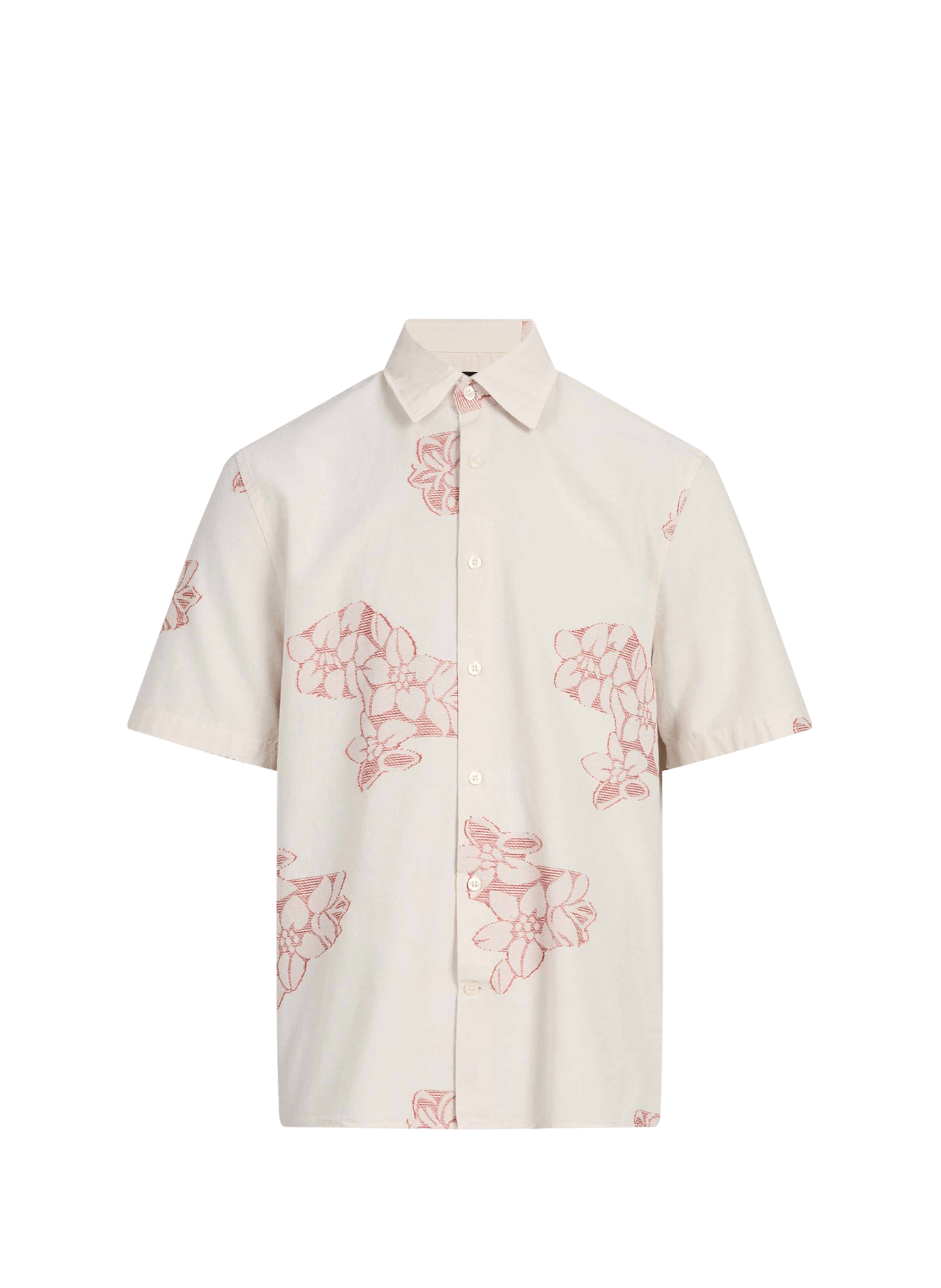 Straight embroidered shirt in blended cotton STRELLSON White