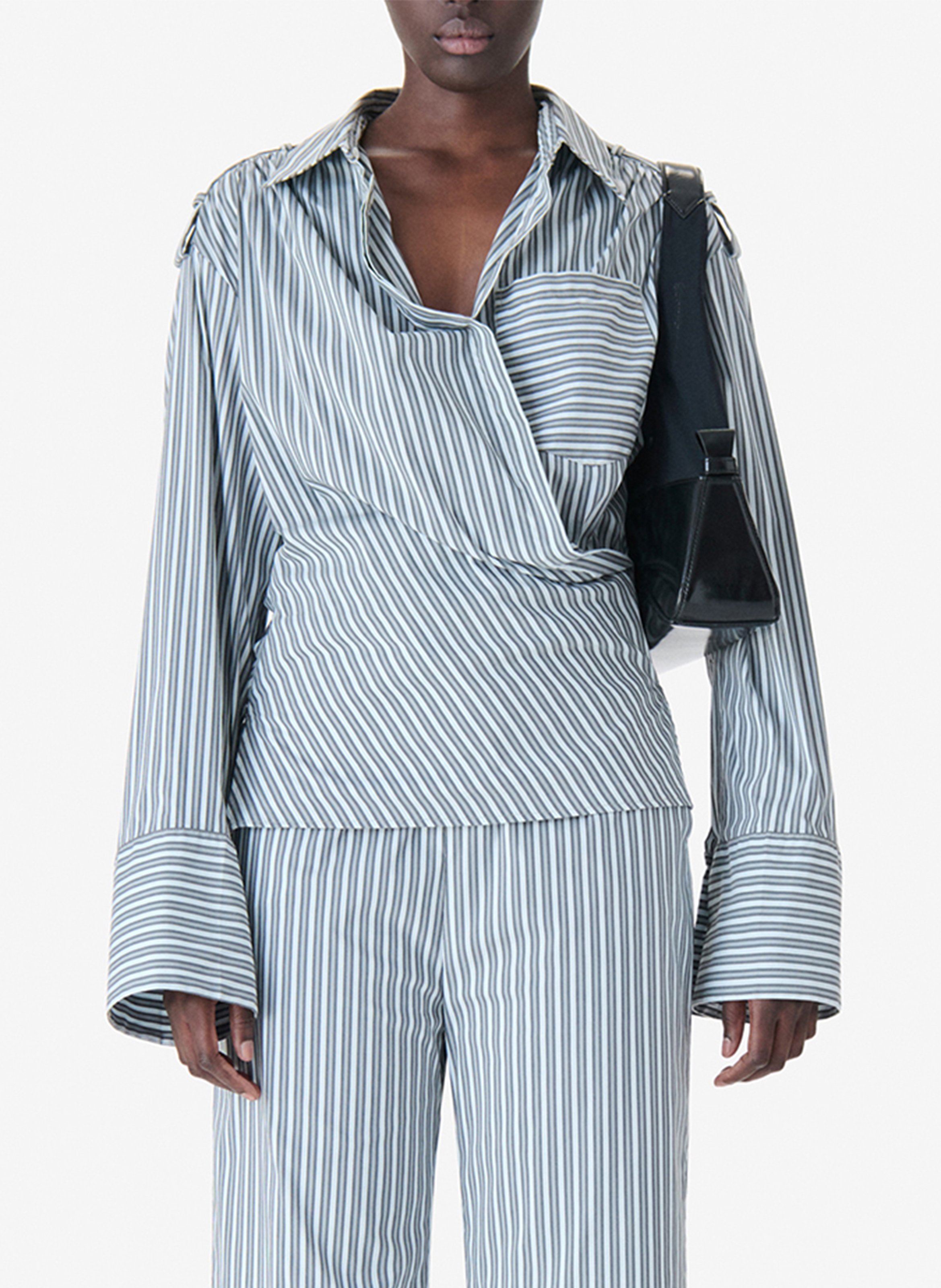 Chemise cintrée à rayures lace IRO Bleu