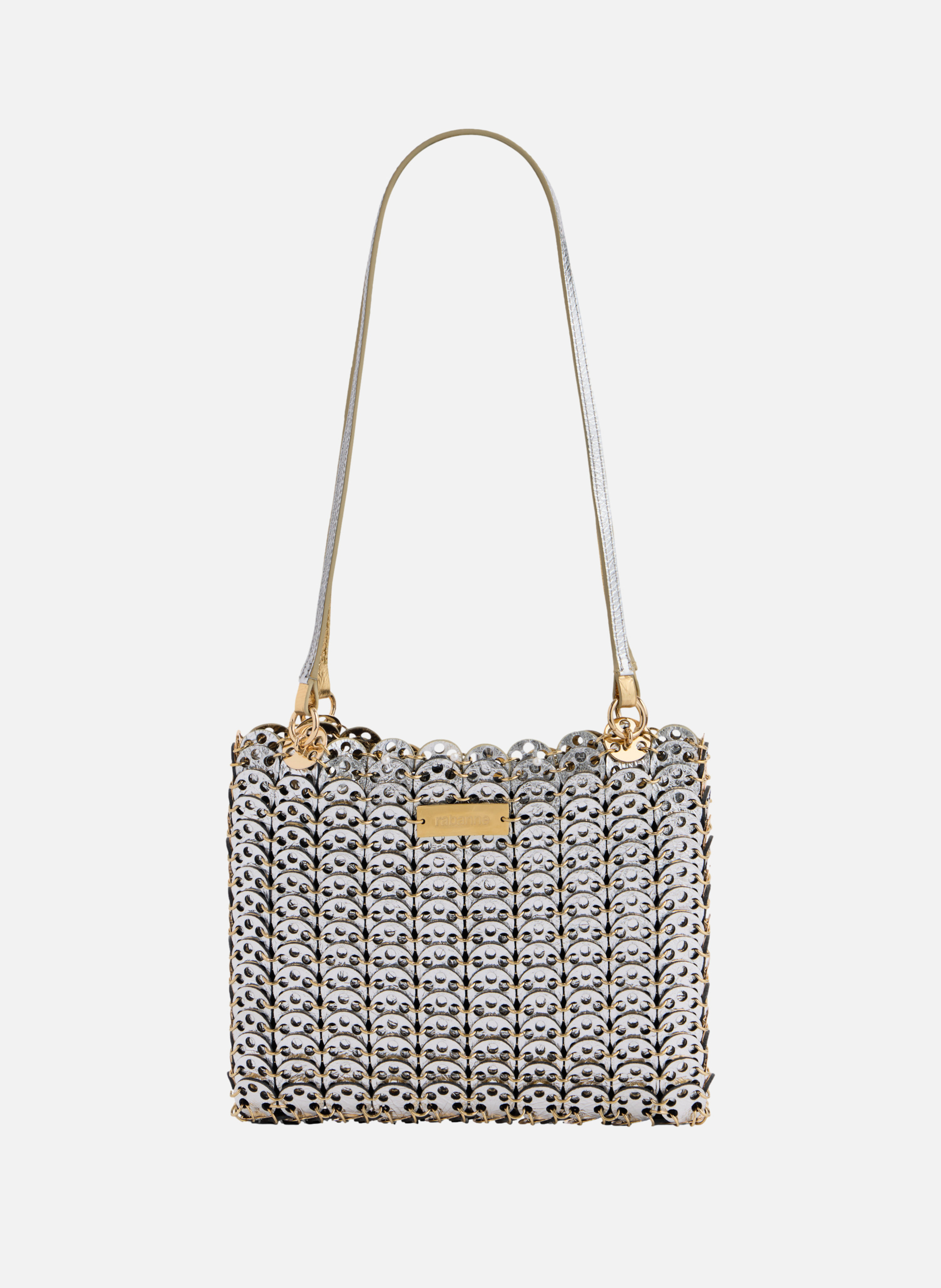 Sac 1969 flip en cuir réversible RABANNE Doré