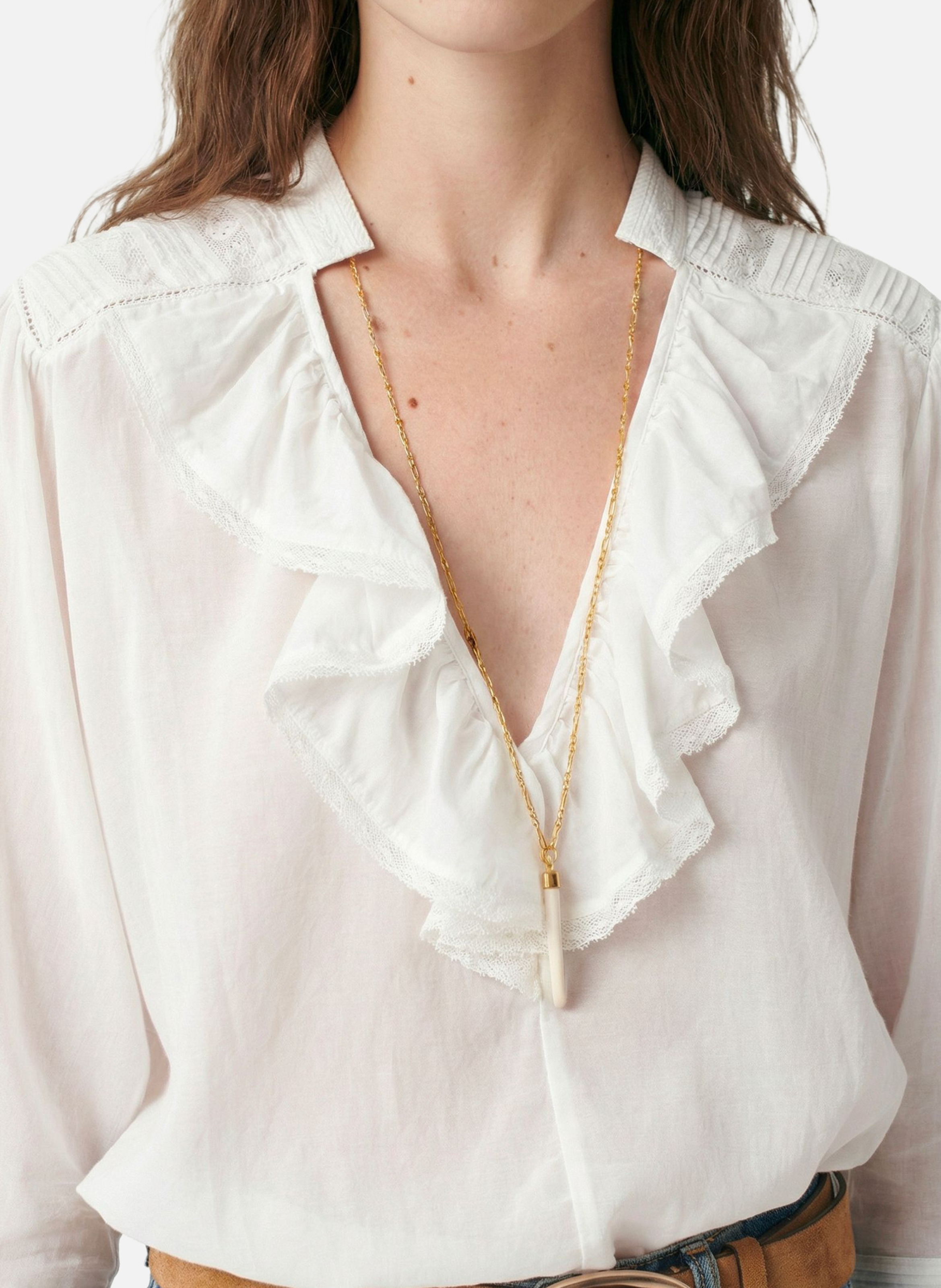 Blouse grenet VANESSA BRUNO Blanc