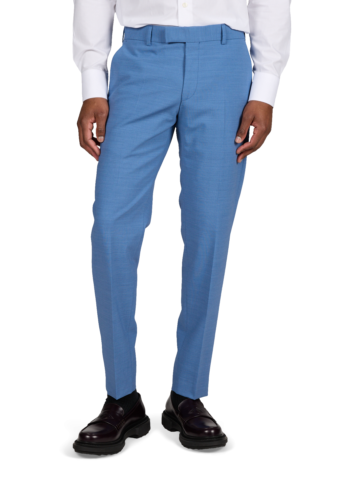 Tapered pleated pants STRELLSON Blue