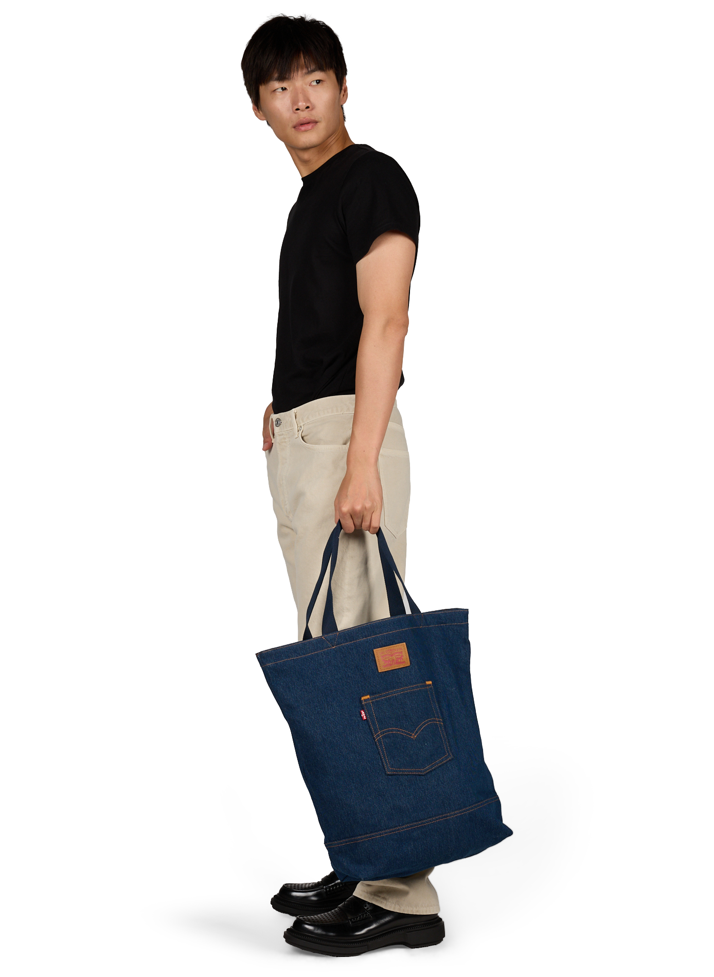 Levi's® back pocket tote handbags 0000 LEVIS ACCESSOIRES Blue