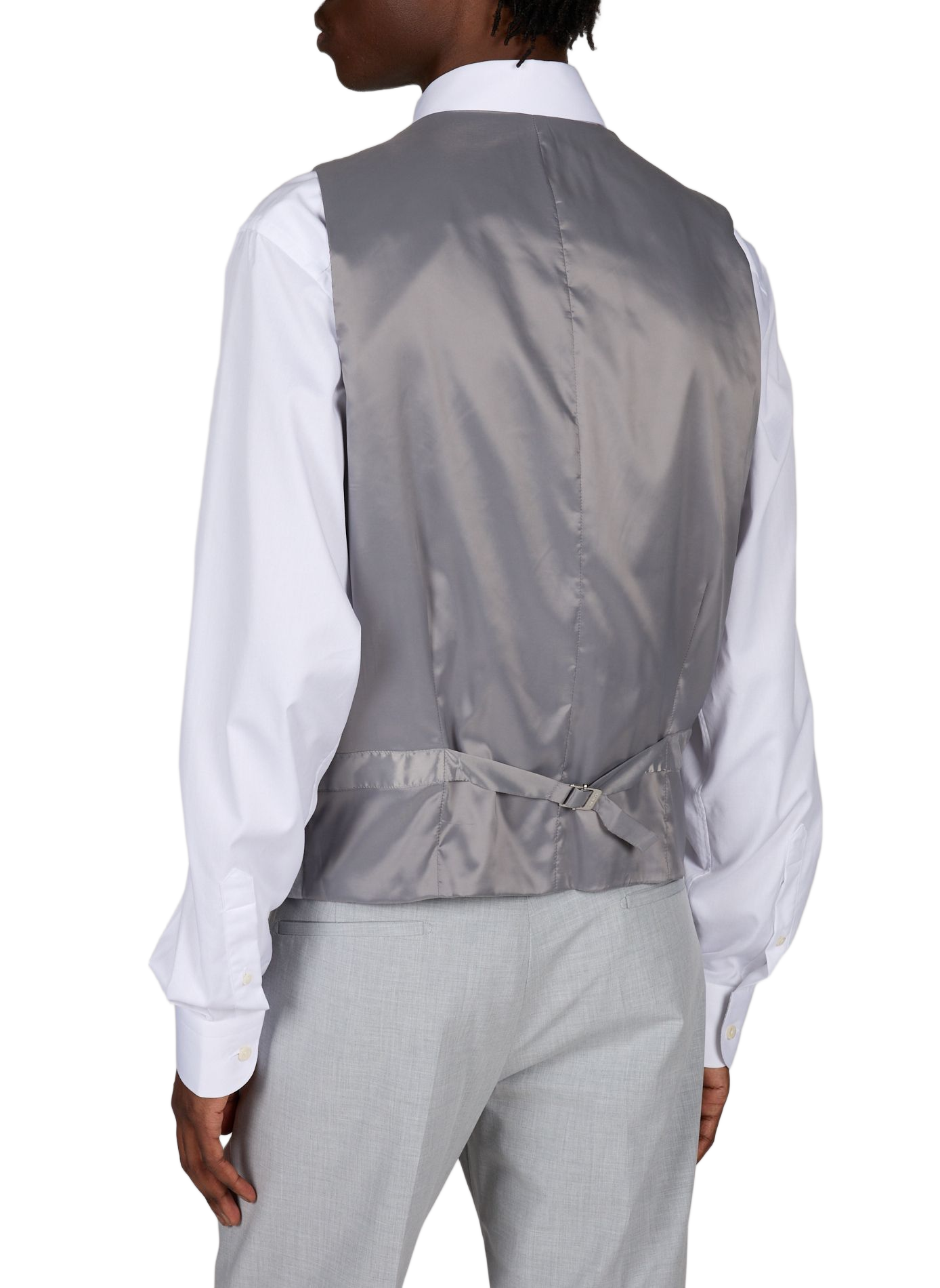 Sleeveless tailored vest with V-neck STRELLSON Grey