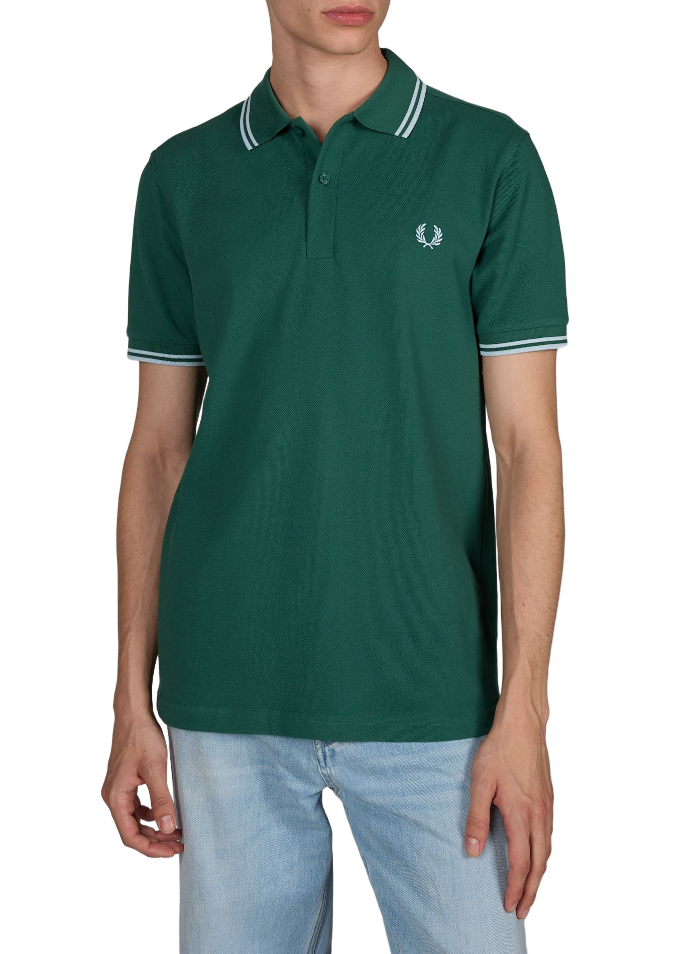 Cotton pique polo shirt FRED PERRY Green