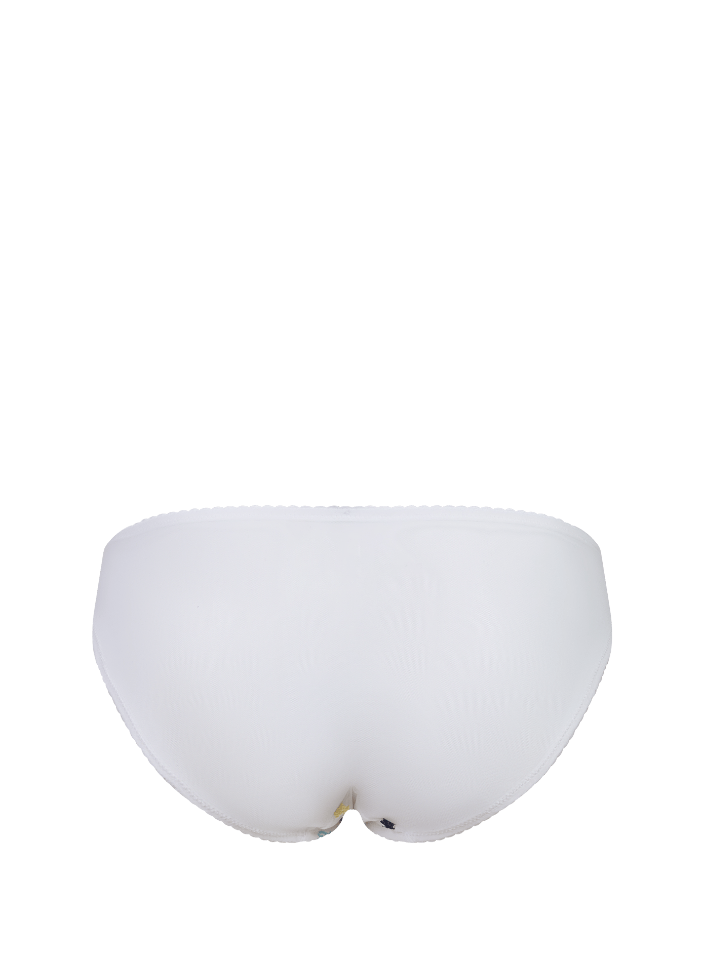 Culotte transparente à logos brodés POLO RALPH LAUREN Blanc
