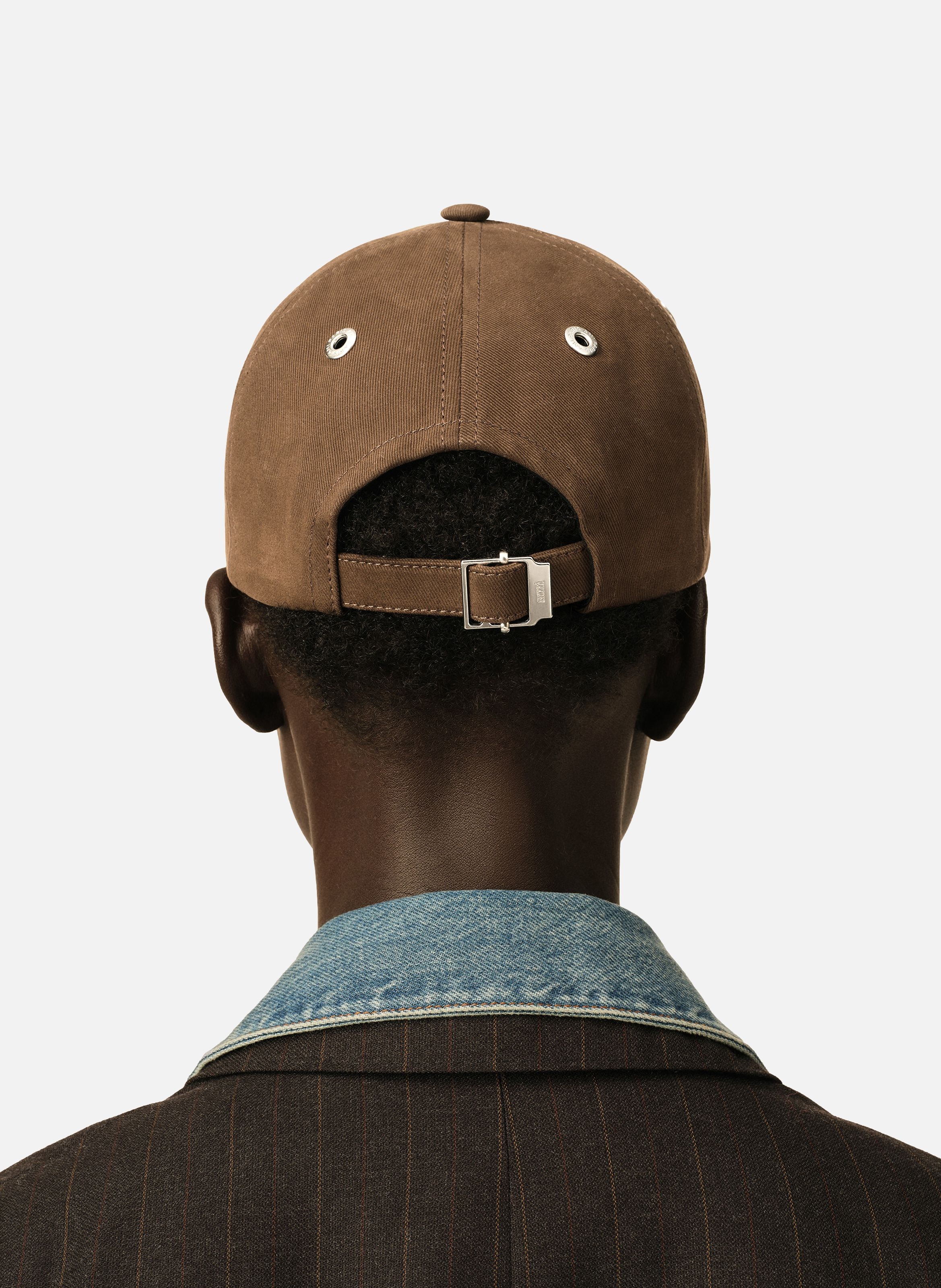 Casquette unisexe en coton ami de coeur AMI PARIS Marron
