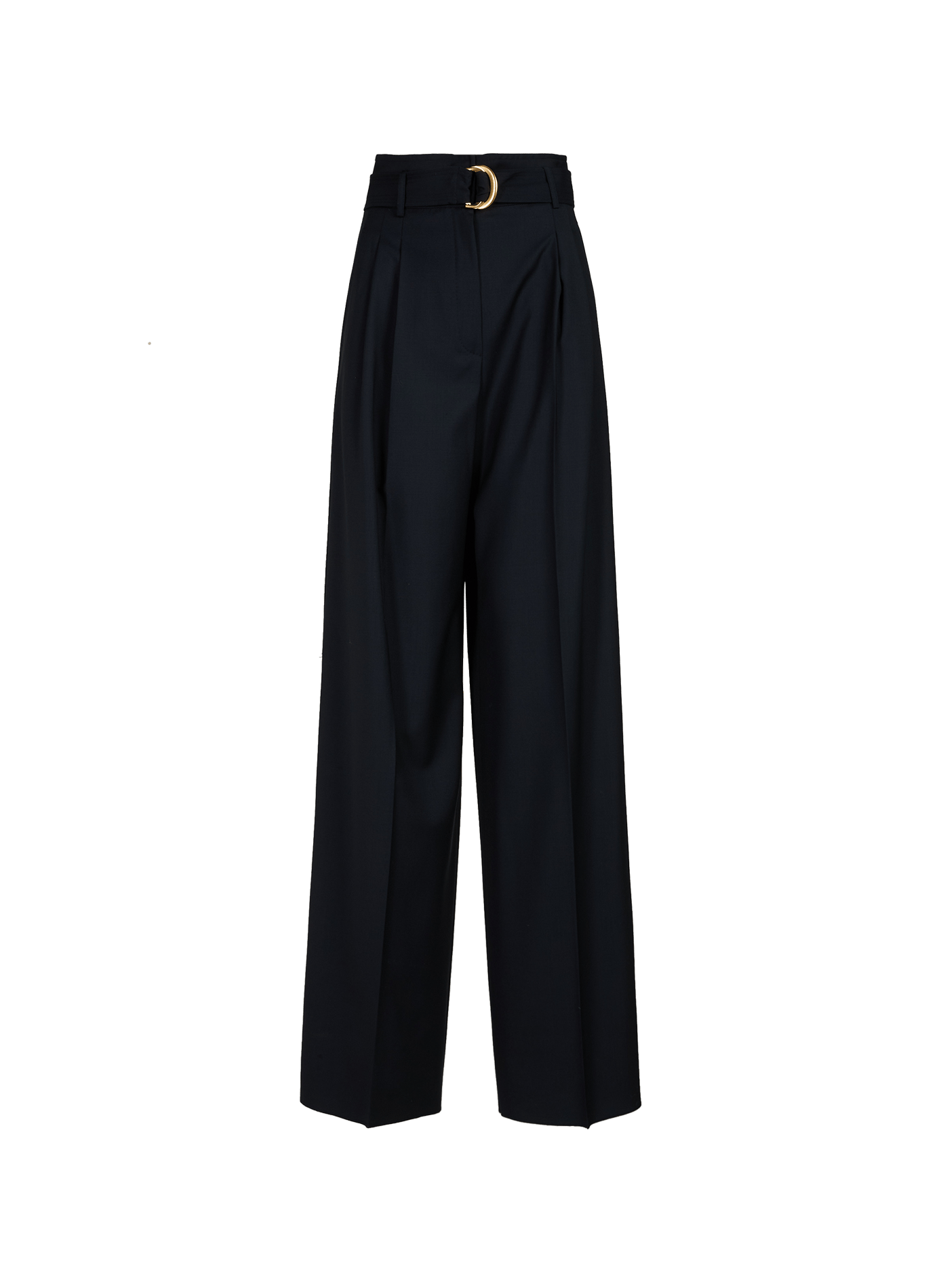 Pantaloni larghi in lana MAX MARA STUDIO Blu