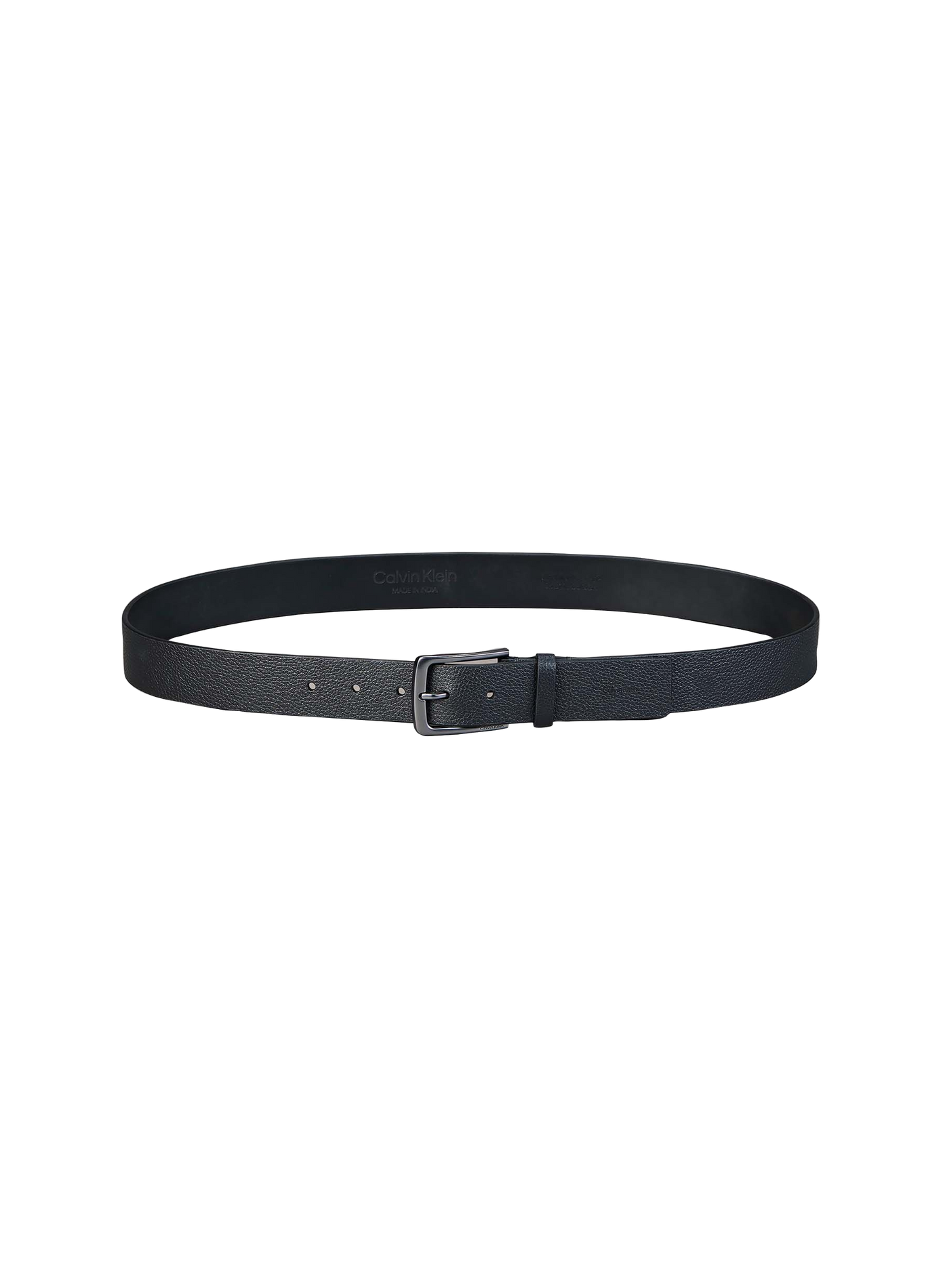 Ceinture en cuir de vachette CALVIN KLEIN Noir