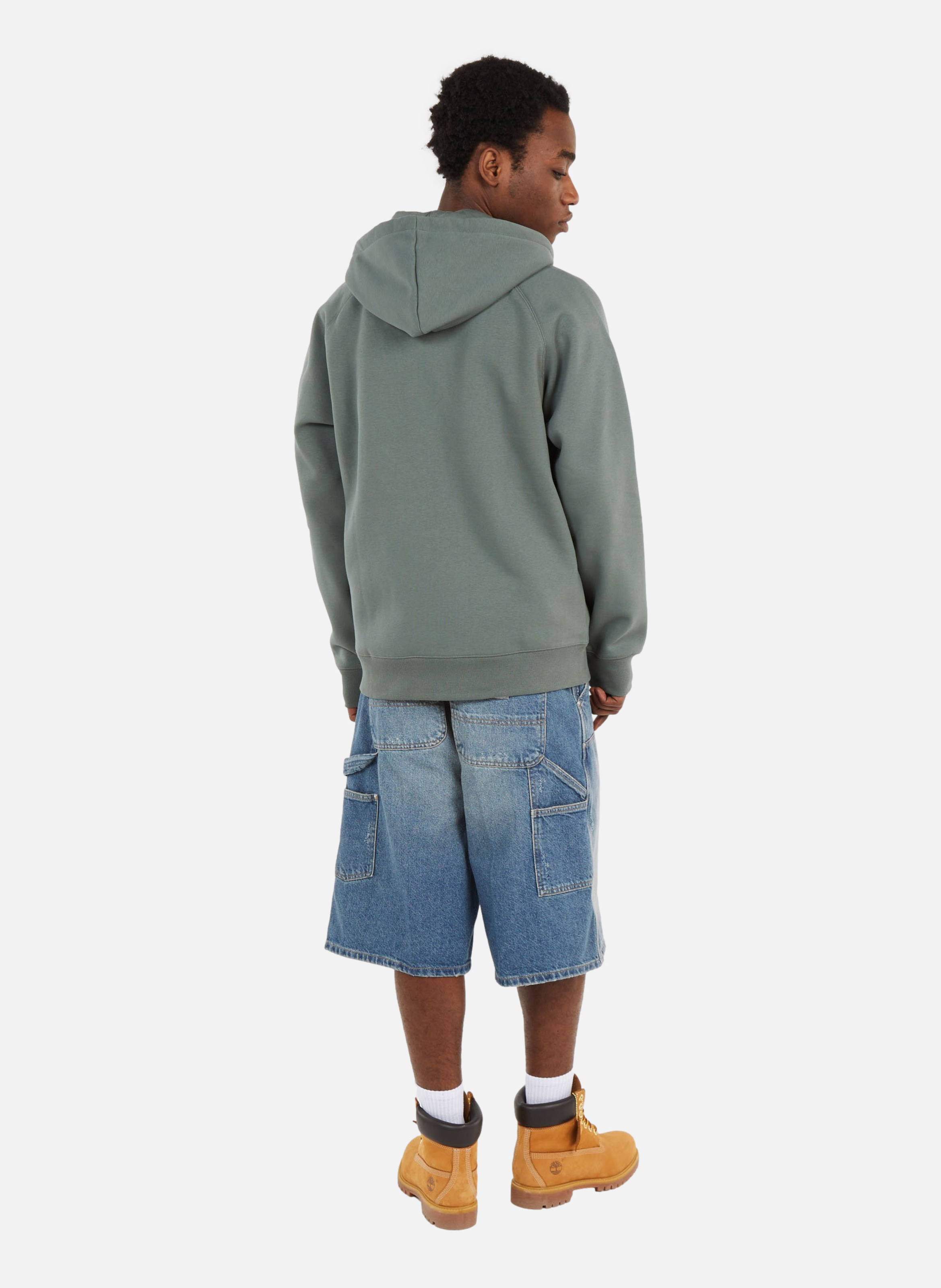 Hoodie zippé hooded chase CARHARTT WIP Vert
