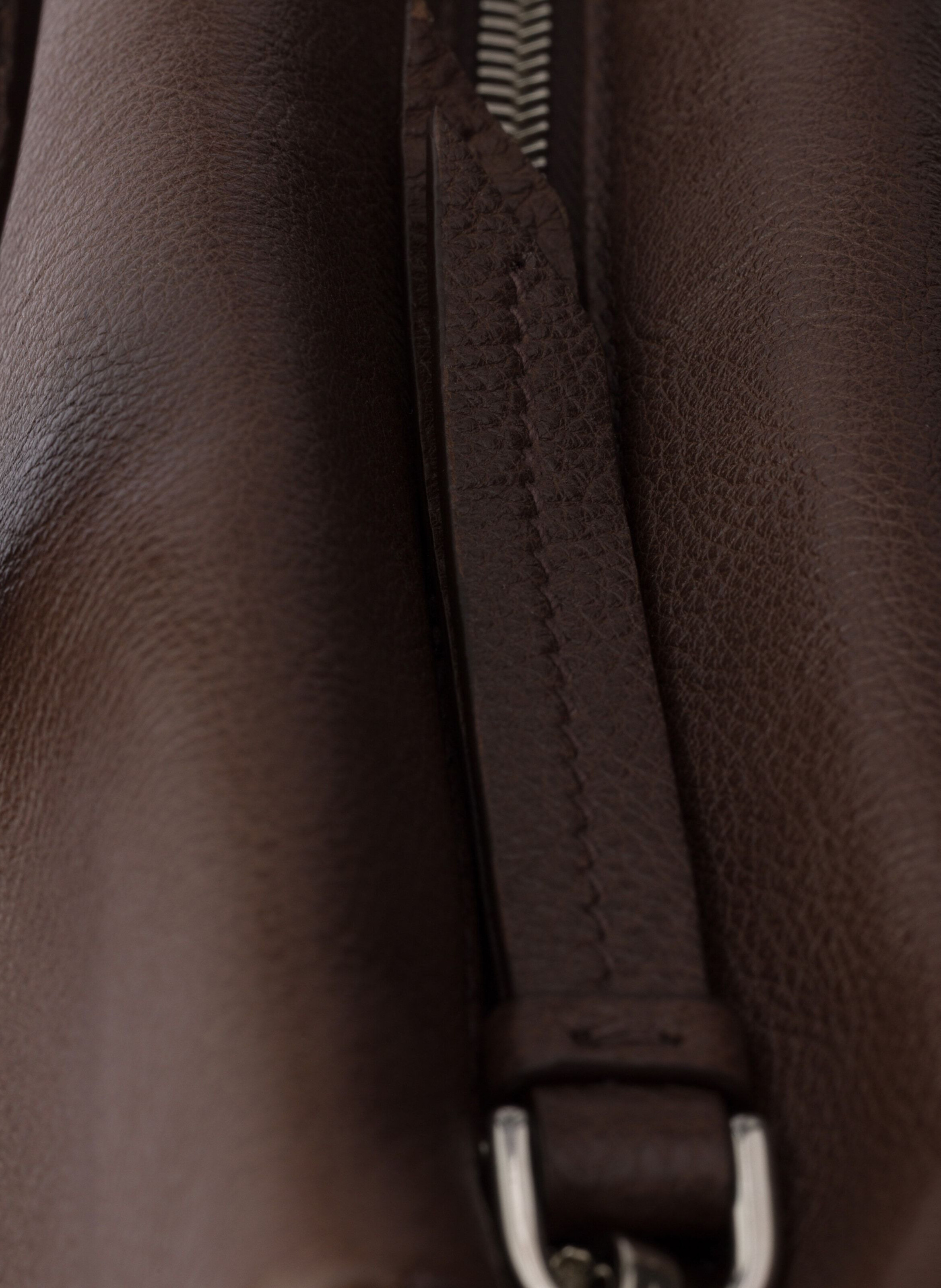 Cabas prada bonnie en cuir vieilli de taille moyen PRADA Marron