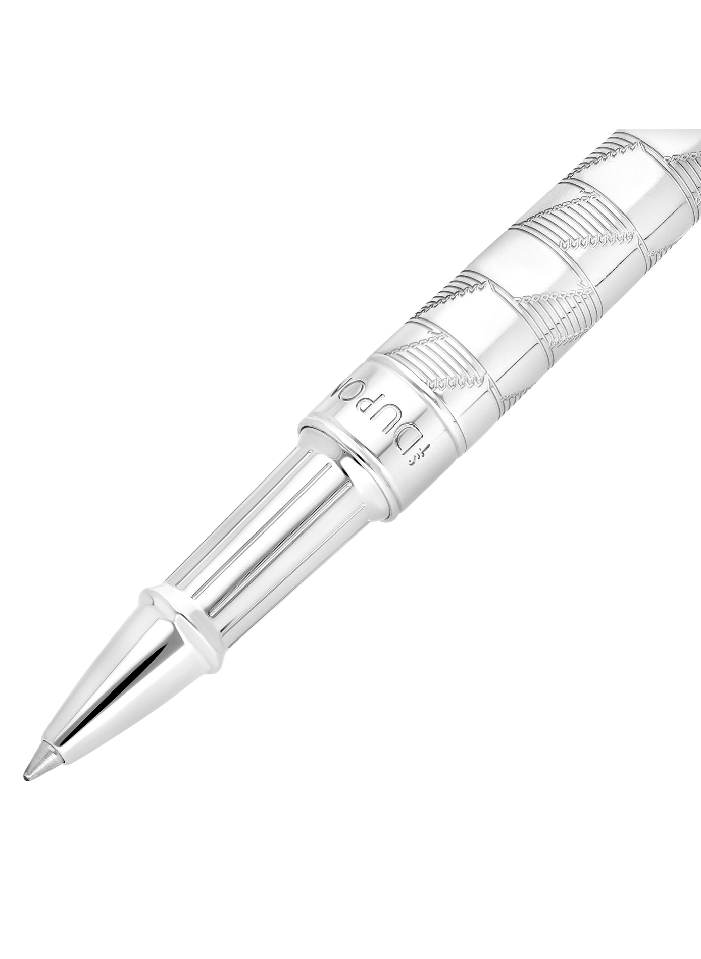 Stylo roller Medium Monogram 1872 Line D Eternity S.T. DUPONT Argent