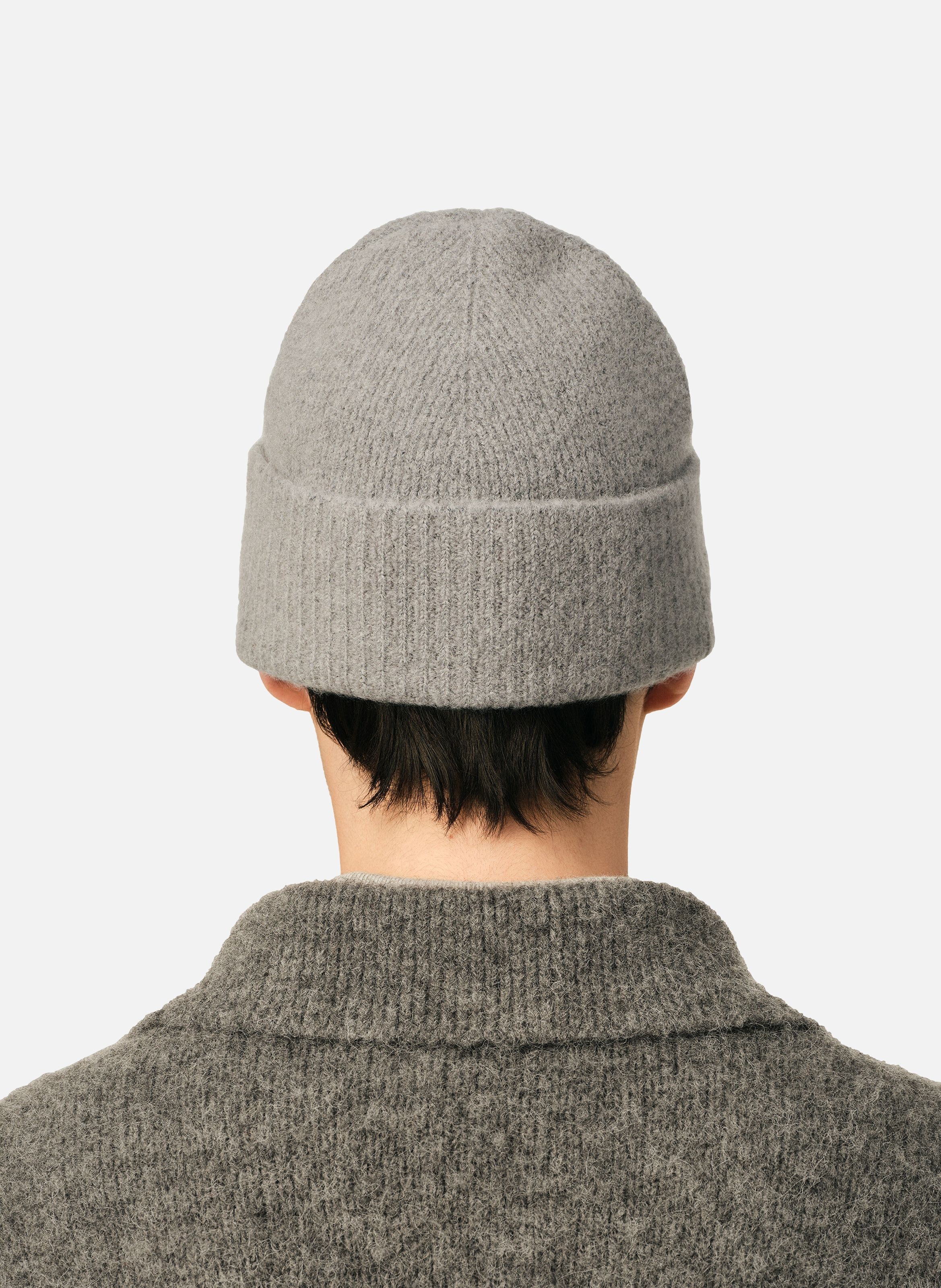 Bonnet unisexe en alpaga ami de coeur AMI PARIS Gris