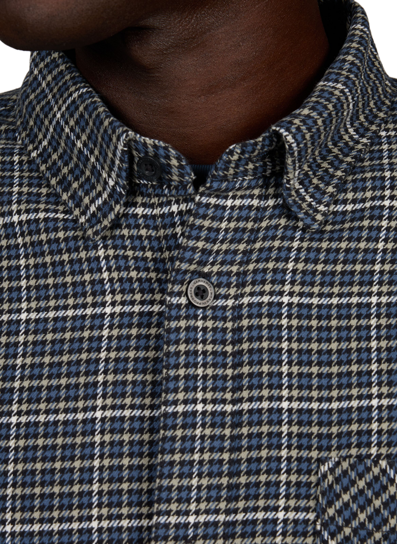 Todrick long-sleeve plaid cotton shirt CARHARTT WIP Blue