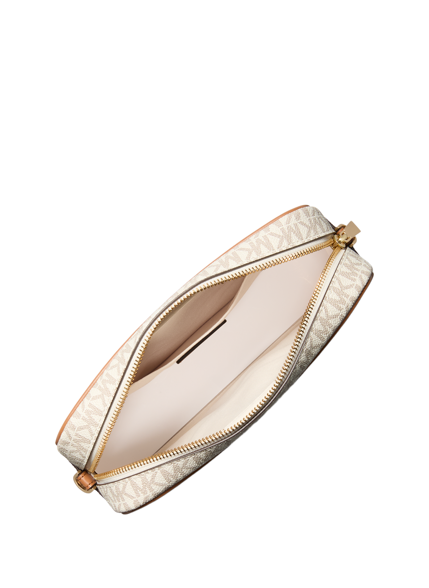 Grand sac à bandoulière Bev logotypé MICHAEL KORS Beige
