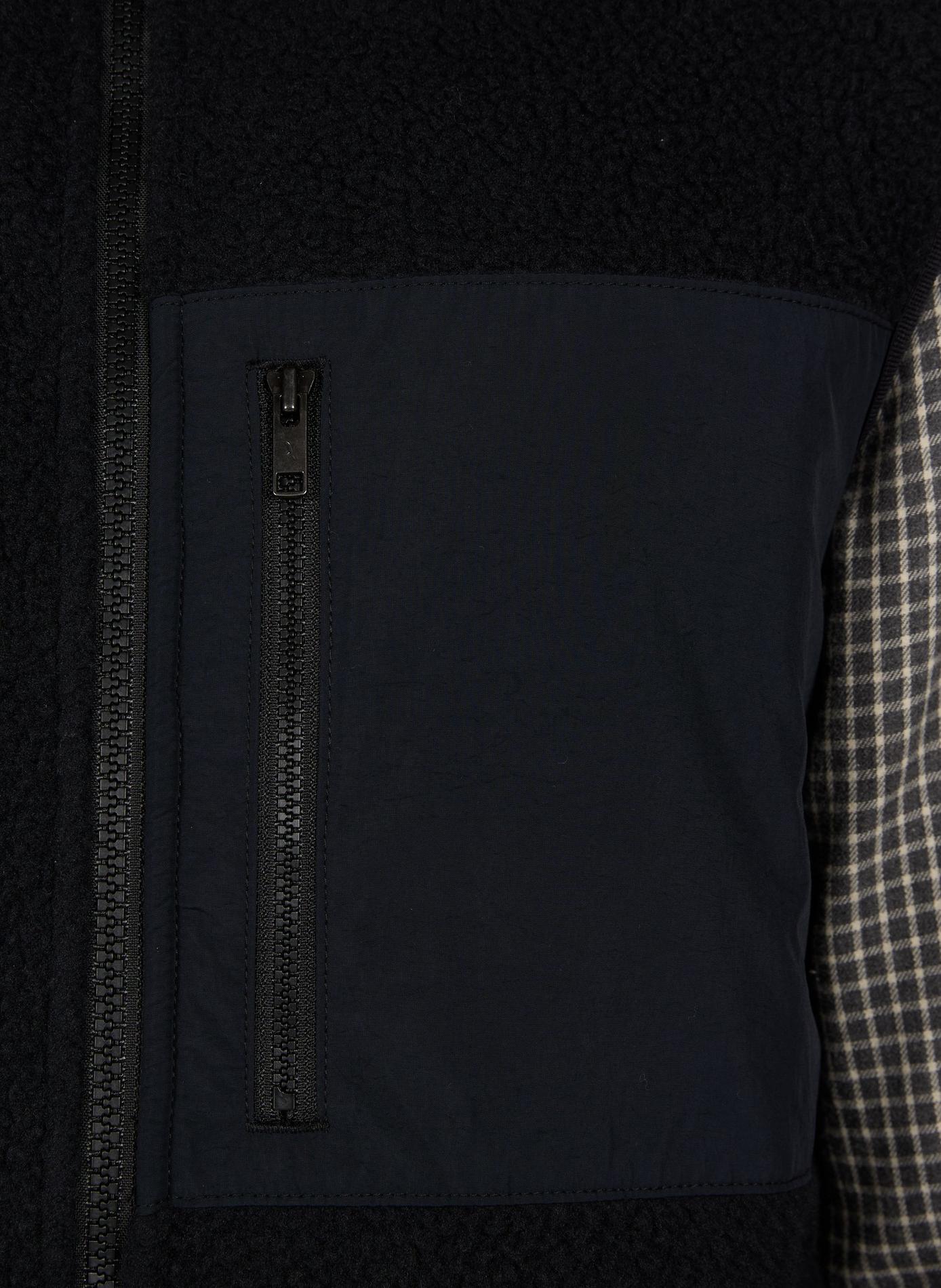 Gilet col montant droit uni AIGLE Noir