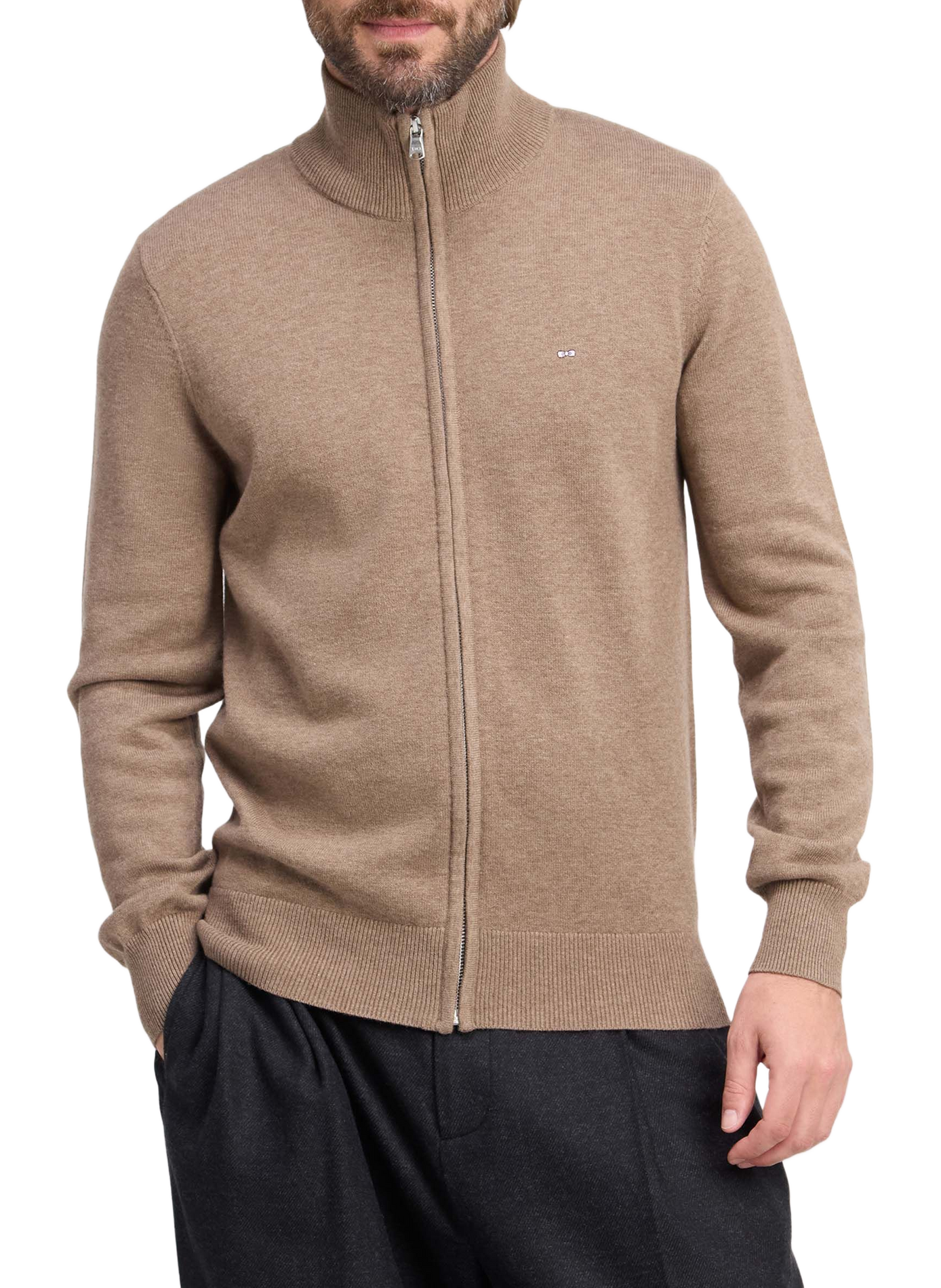 Gilet col montant  | Bruin EDEN PARK Heren