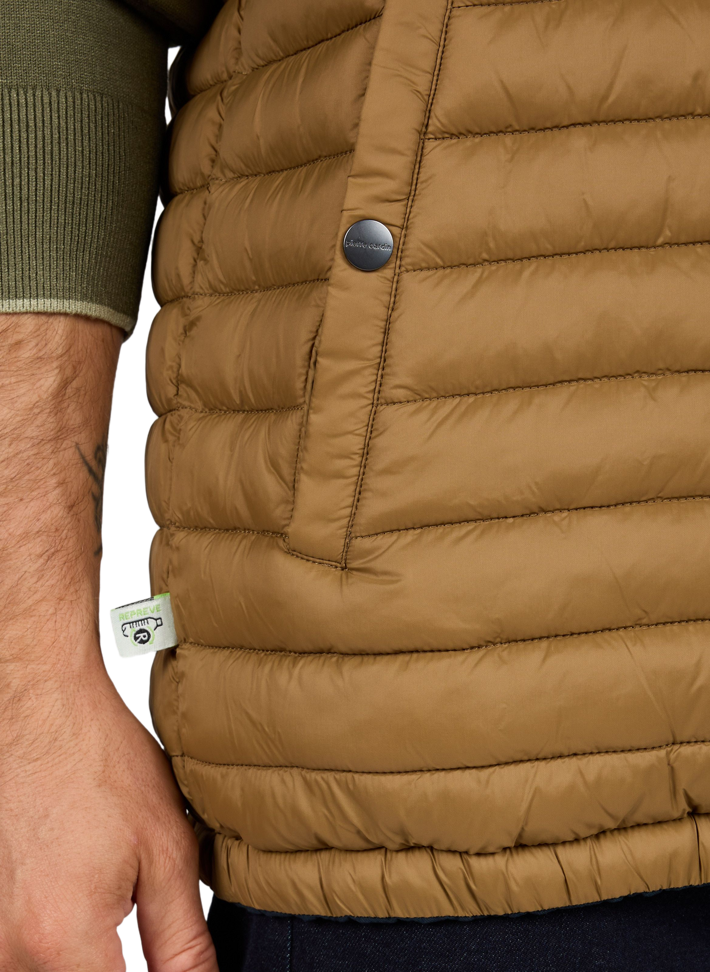 Ärmellose einfarbige Weste PIERRE CARDIN Schwarz