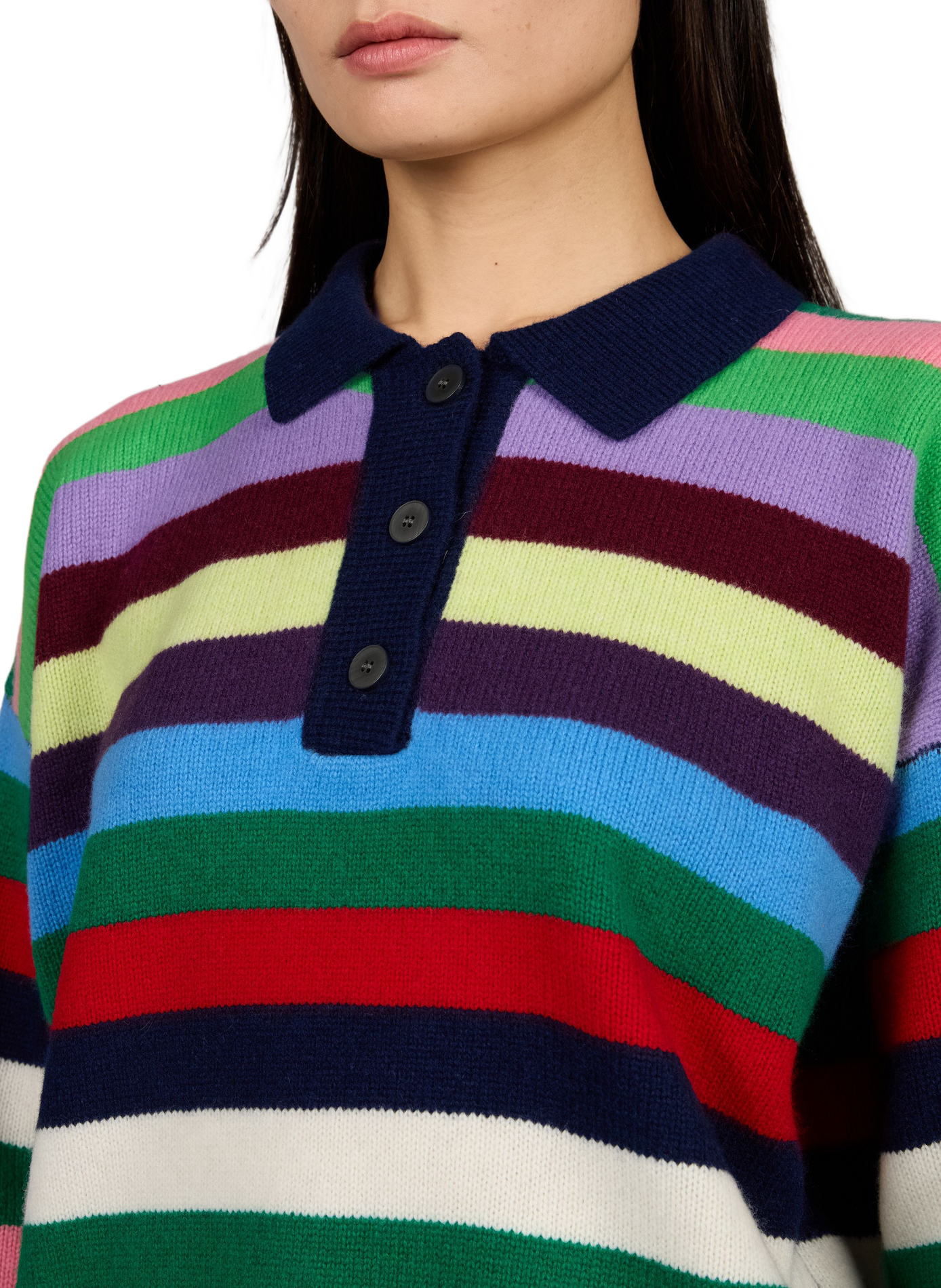 Kurzer Wollpullover LAURE+MAX Mehrfarbig