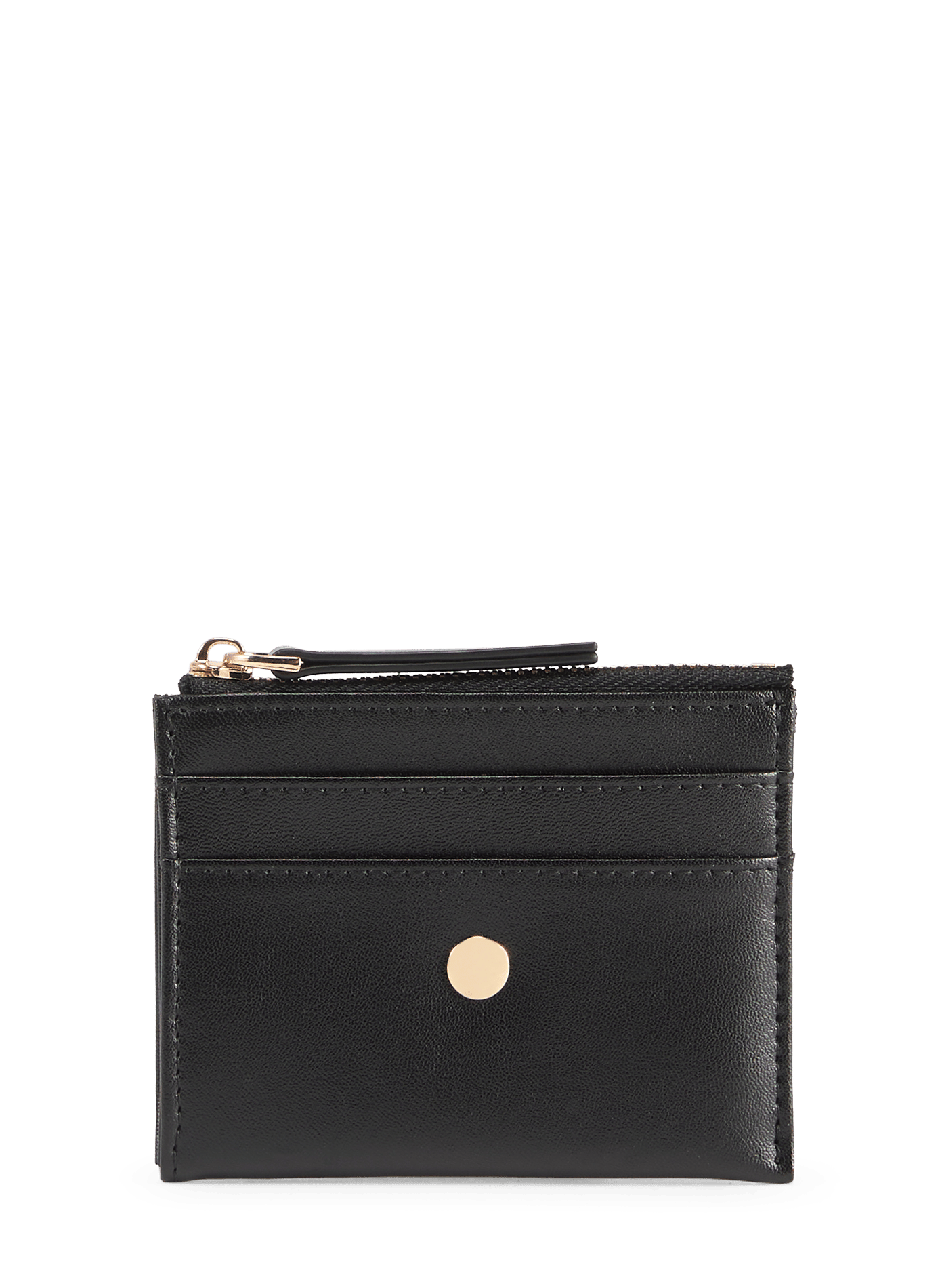 Porte-carte en cuir AU PRINTEMPS PARIS Noir